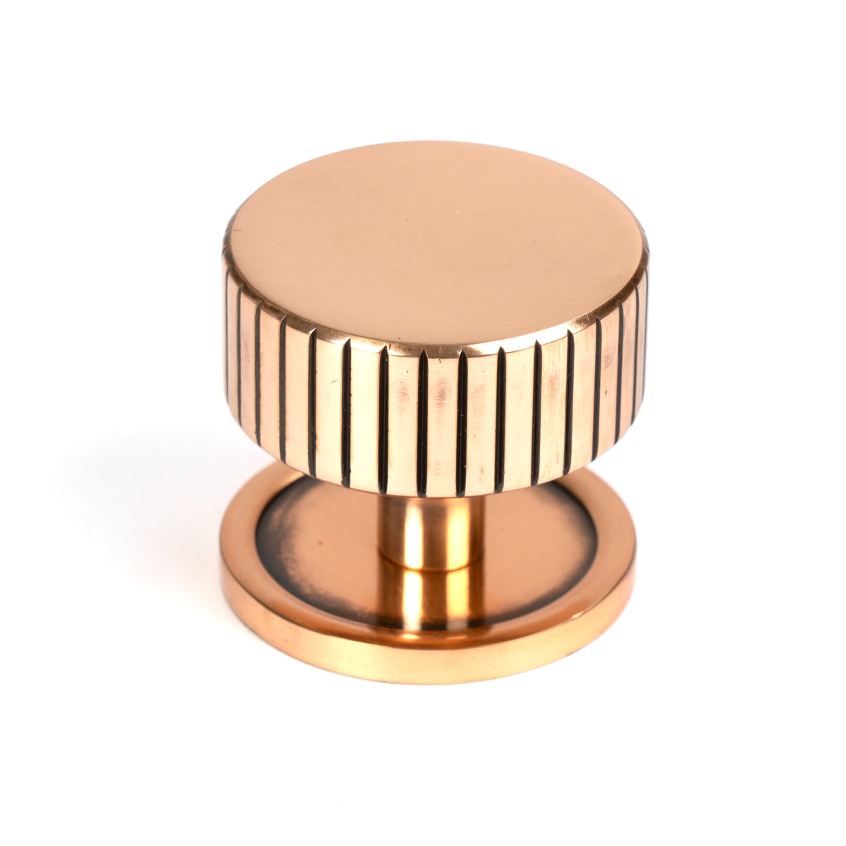 From The Anvil 50478 Polished Bronze Judd Cabinet Knob - 38mm (Plain) Polished Bronze
