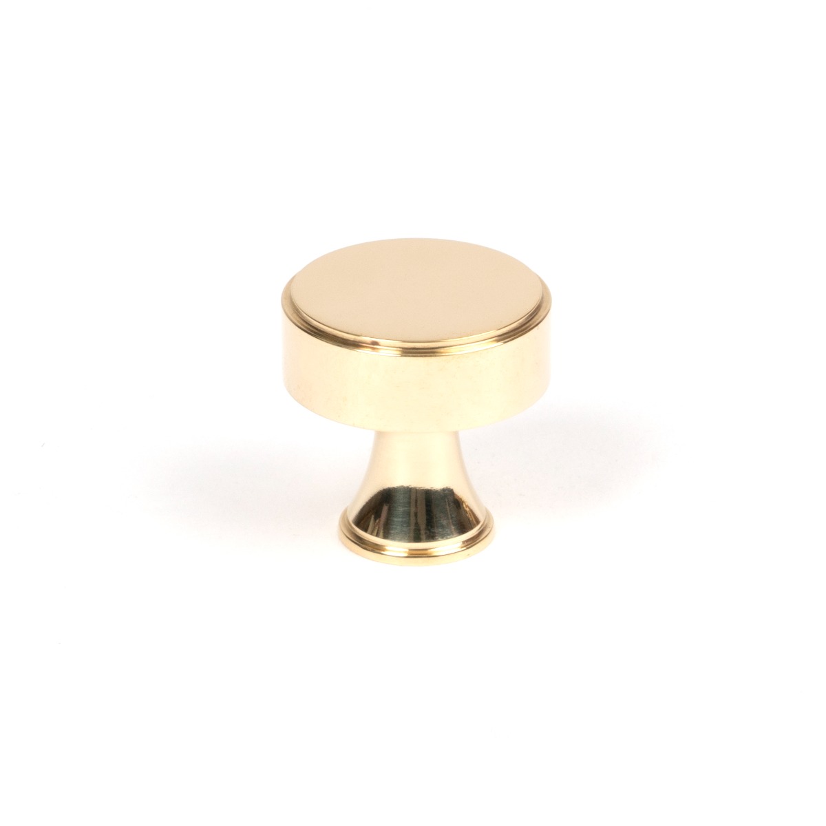 From The Anvil 50484 Polished Brass Scully Cabinet Knob - 25mm Polished Brass
