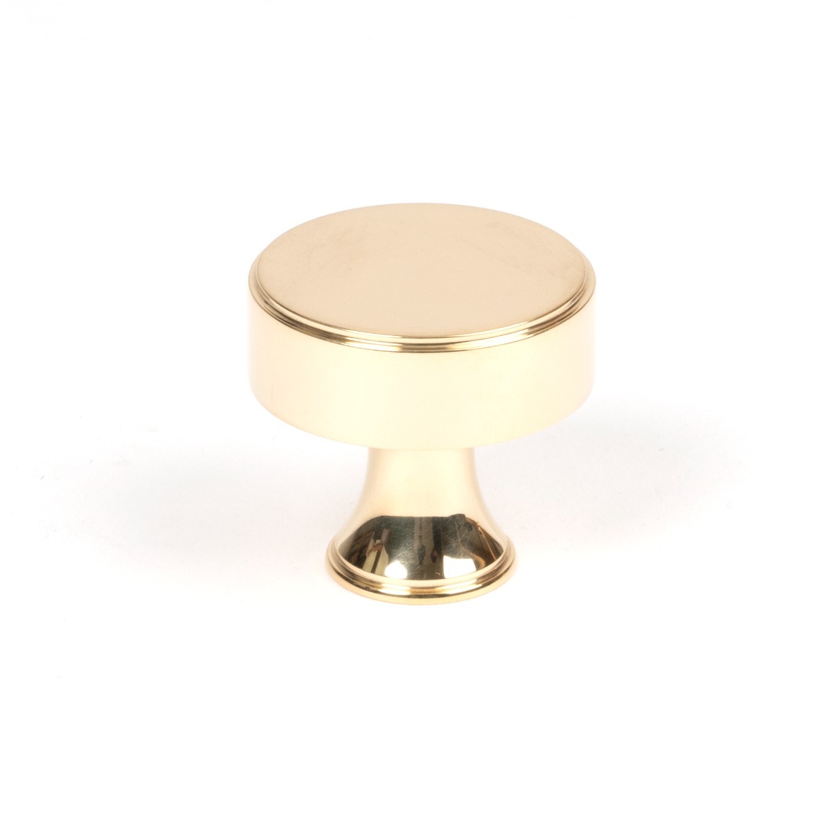 From The Anvil 50485 Polished Brass Scully Cabinet Knob - 32mm Polished Brass