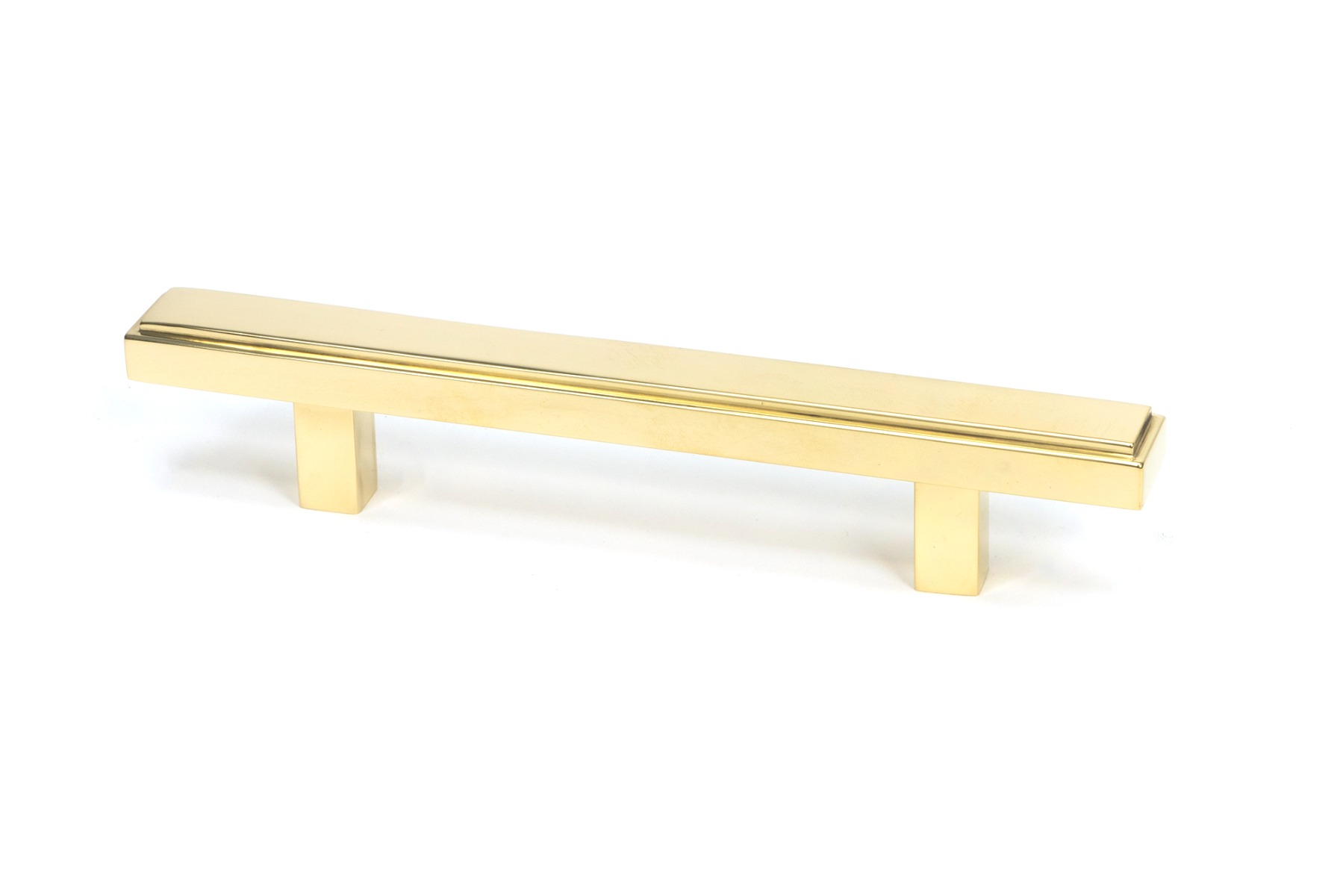 From The Anvil 50492 Polished Brass Scully Pull Handle - Small Polished Brass
