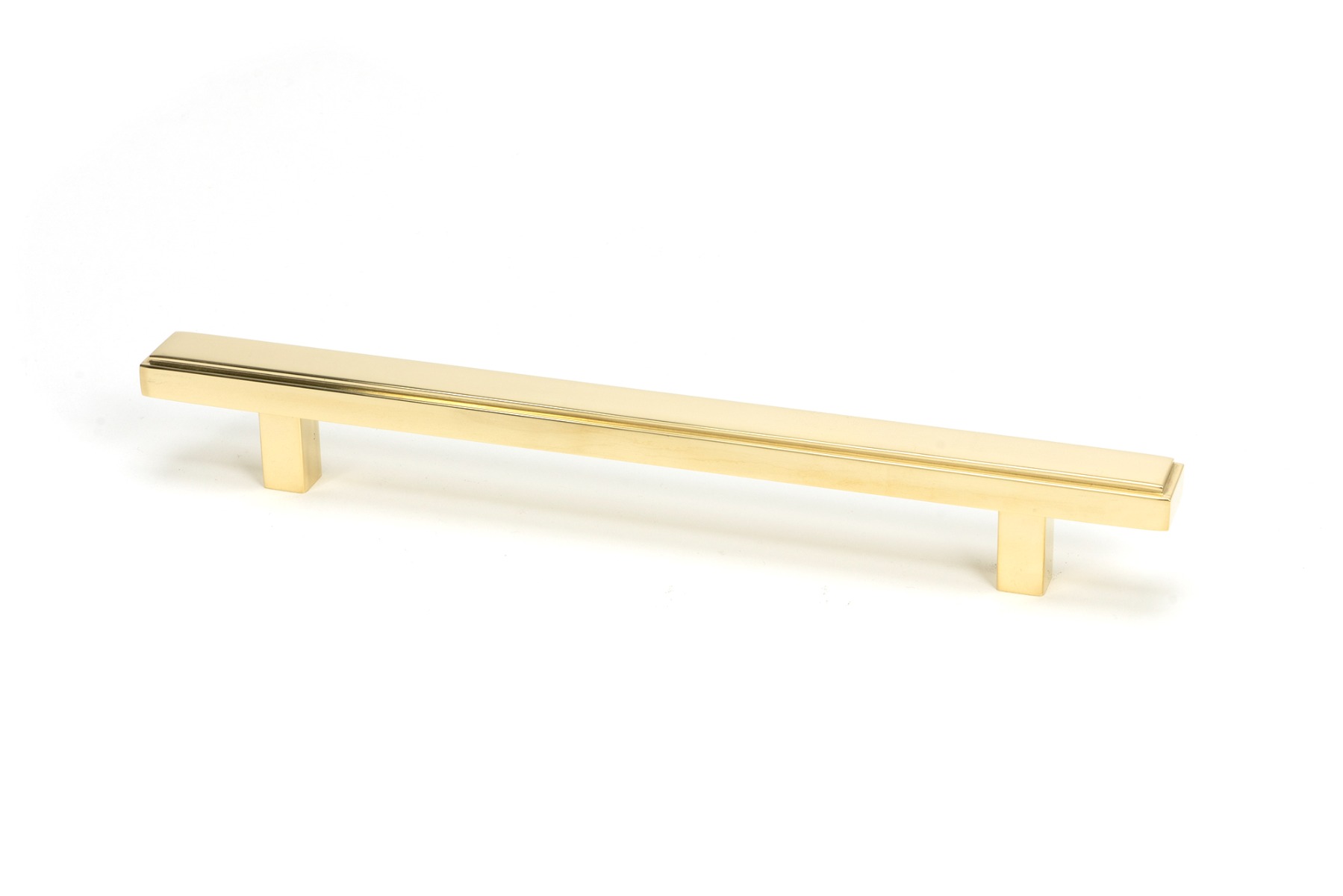 From The Anvil 50493 Polished Brass Scully Pull Handle - Medium Polished Brass