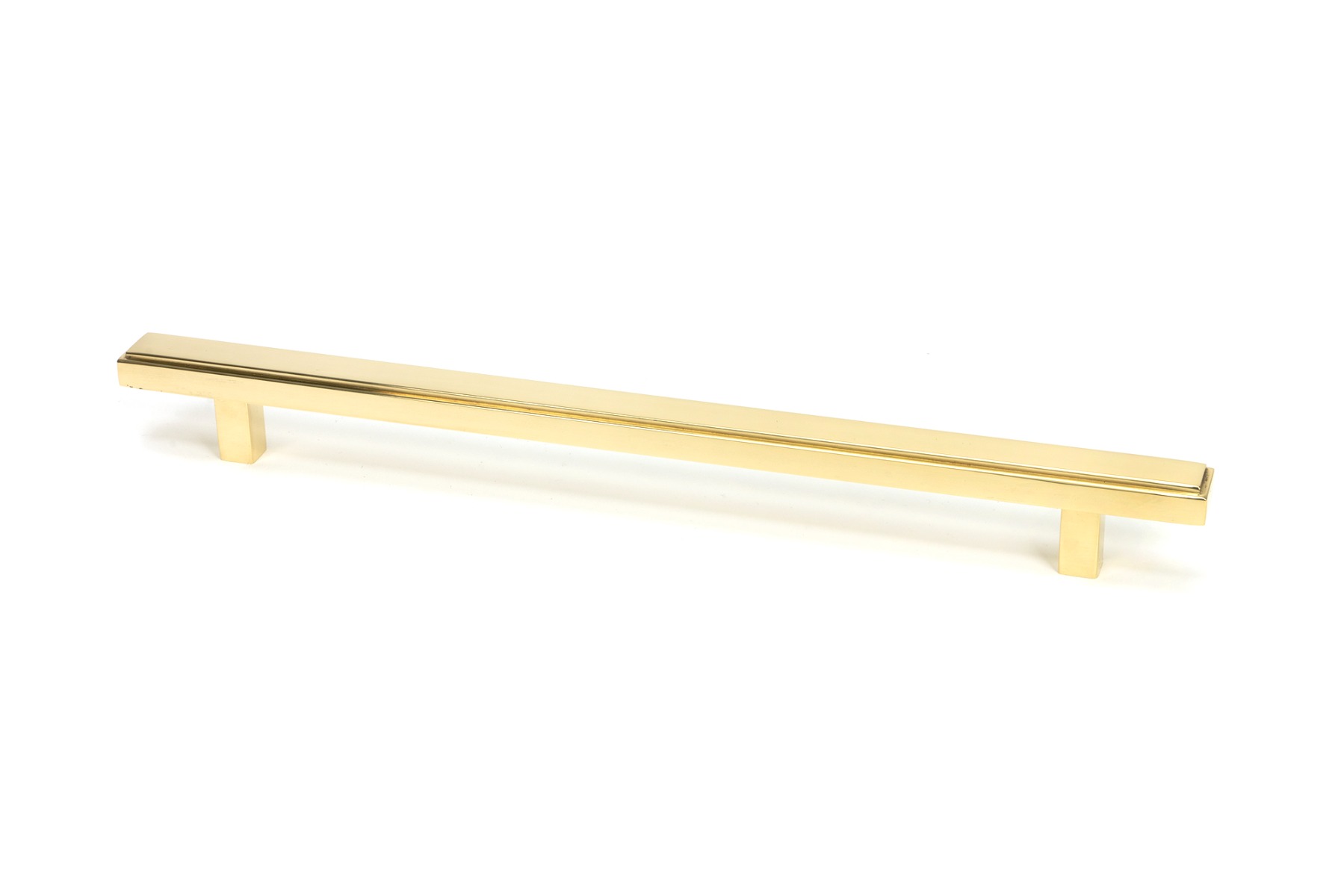 From The Anvil 50494 Polished Brass Scully Pull Handle - Large Polished Brass