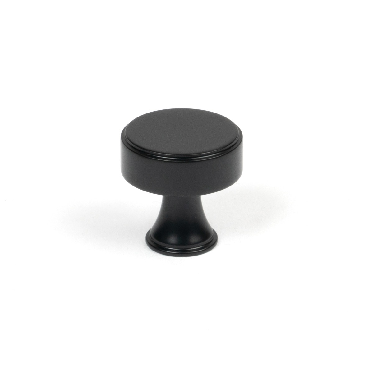 From The Anvil 50554 Matt Black Scully Cabinet Knob - 25mm Matt Black