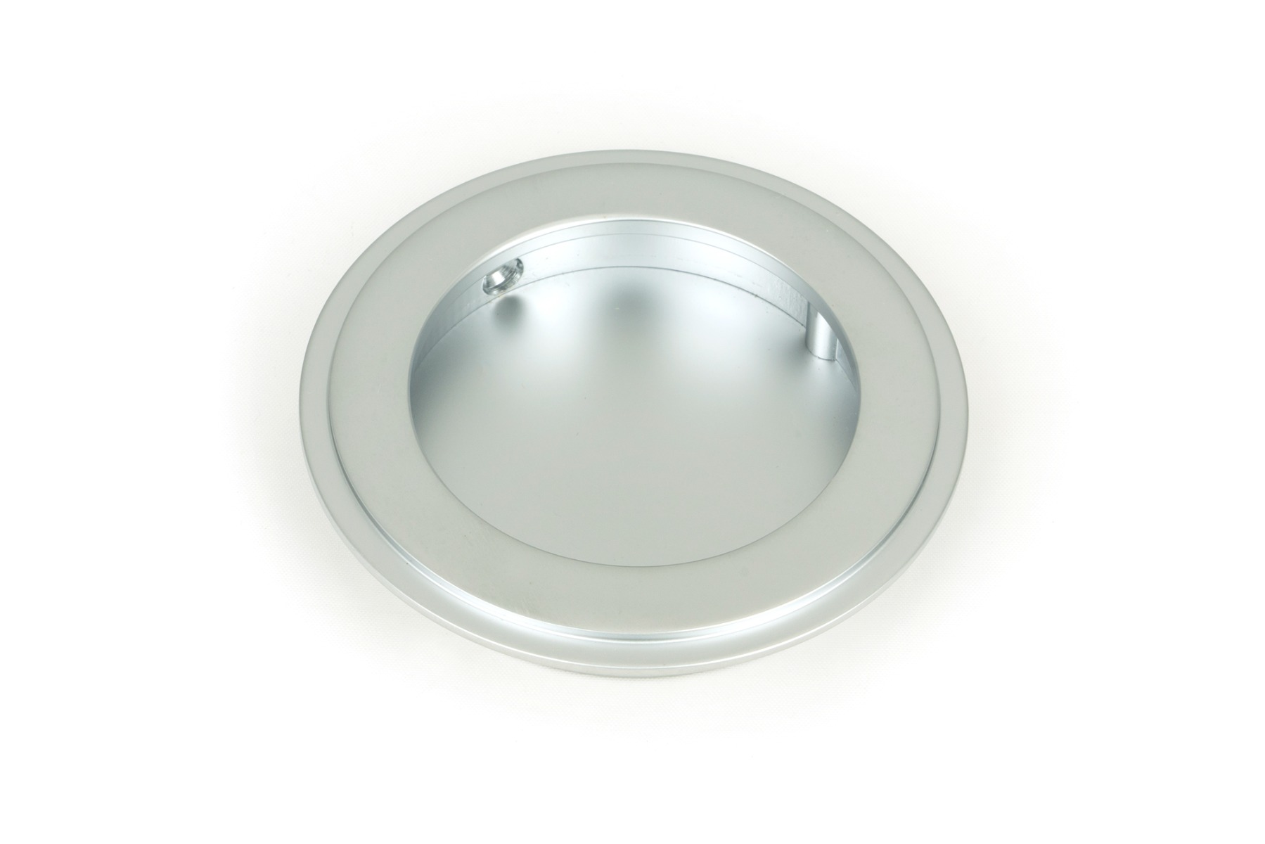 From The Anvil 50645 Satin Chrome 75mm Art Deco Round Pull Satin Chrome