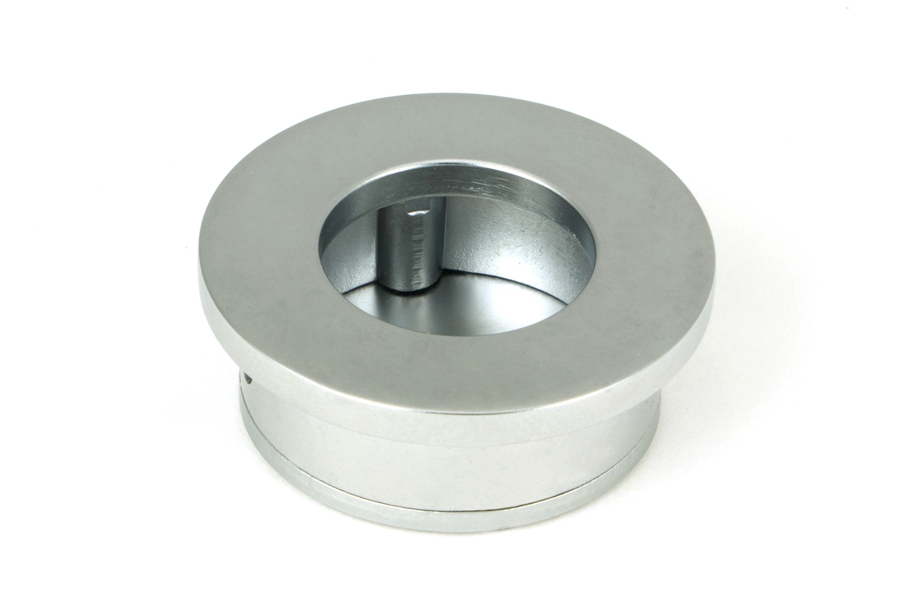 From The Anvil 50653 Satin Chrome 34mm Round Finger Edge Pull Satin Chrome