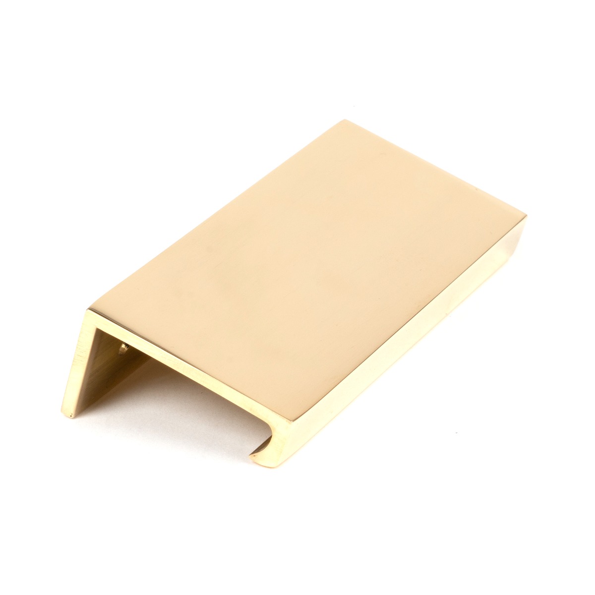 From The Anvil 50675 Polished Brass 100mm Plain Edge Pull Polished Brass