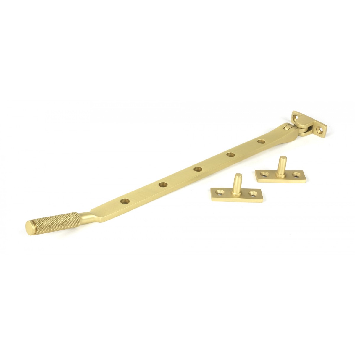 From the Anvil Satin Brass 12 Brompton Stay 50923