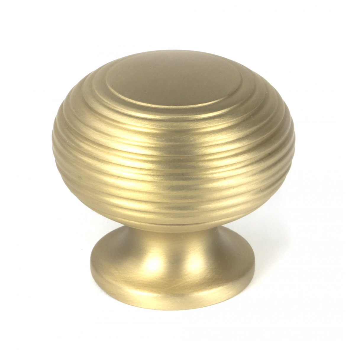 From the Anvil Satin Brass Beehive Cabinet Knob 40mm 50932