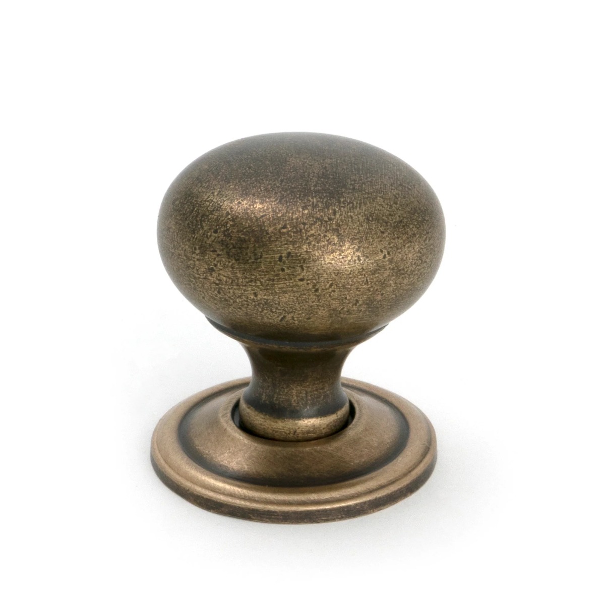 Burnished Brass Mushroom Cabinet Knob 32mm From The Anvil