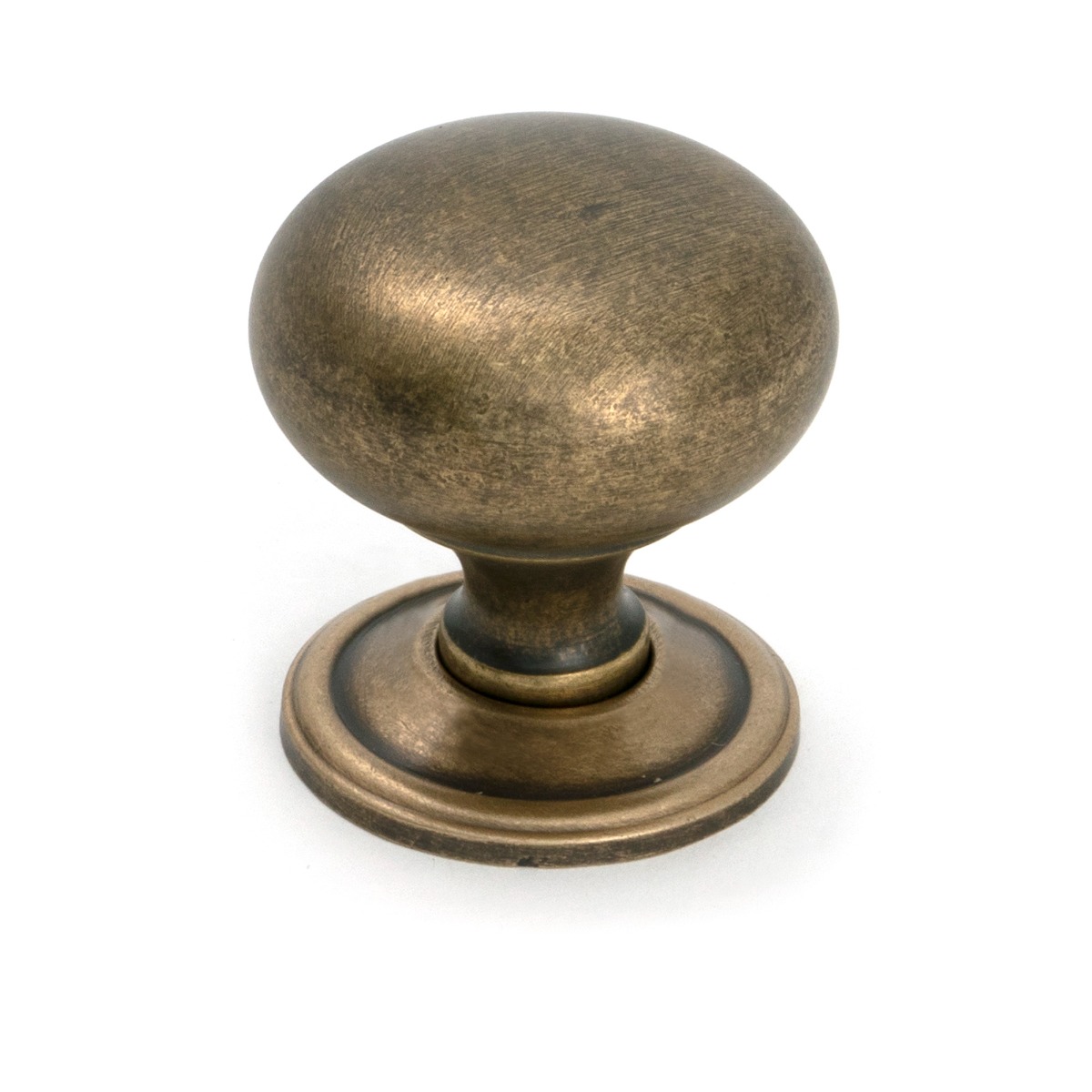 Burnished Brass Mushroom Cabinet Knob 38mm From The Anvil
