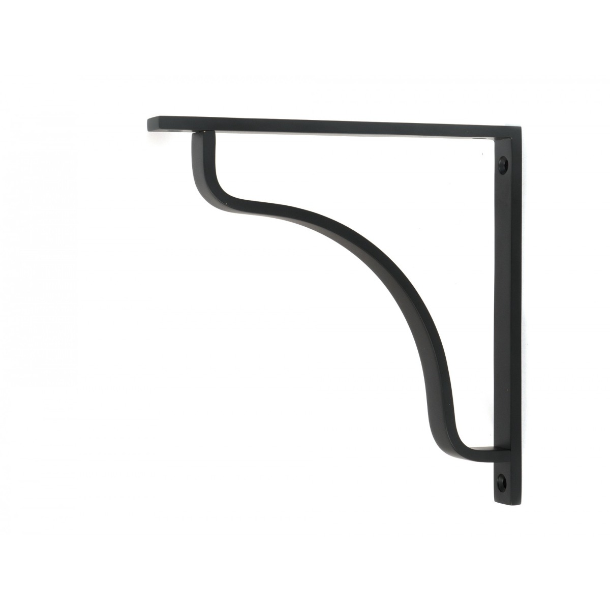From the Anvil Matt Black Abingdon Shelf Bracket 200mm x 200mm 51104