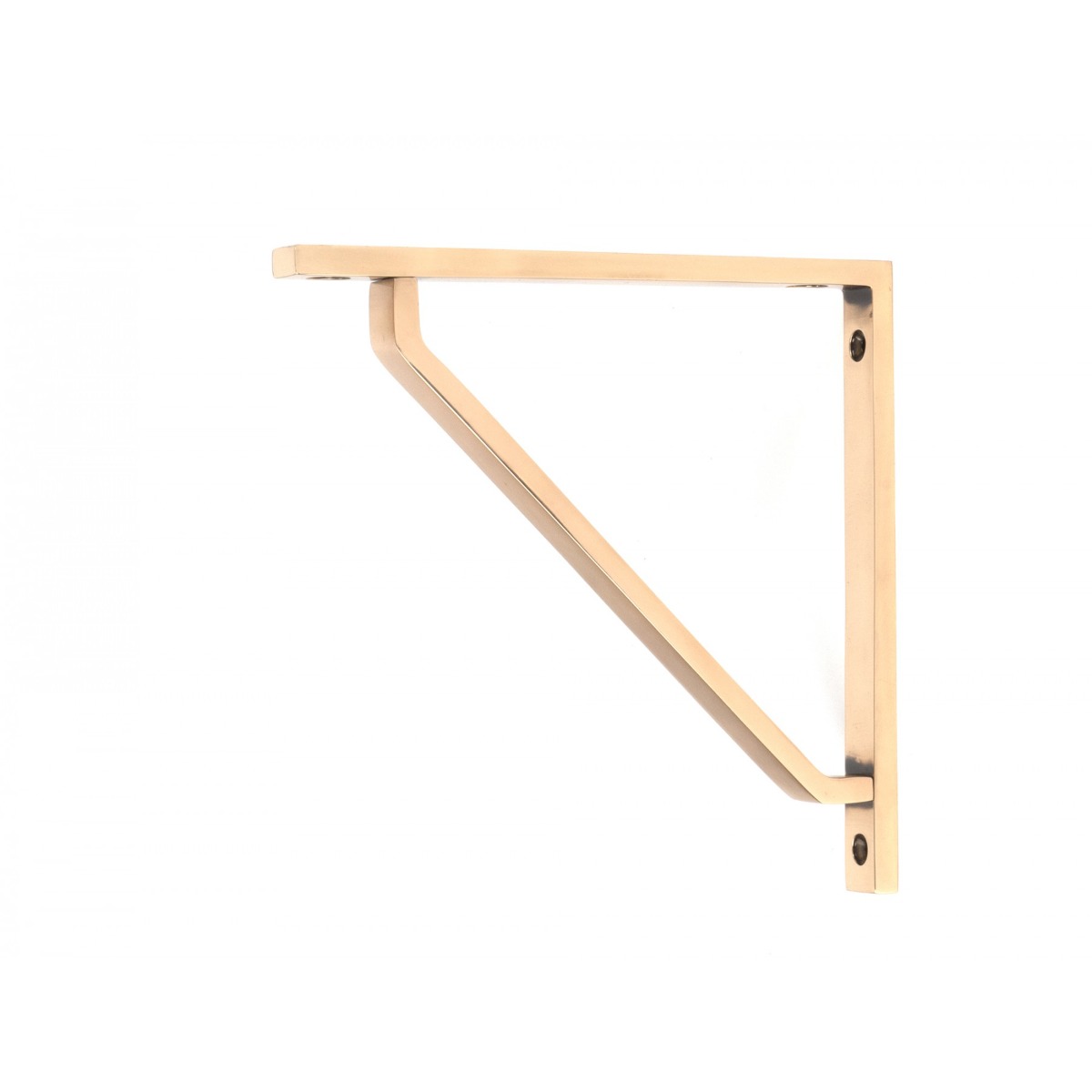 From the Anvil Polished Bronze Barton Shelf Bracket 150mm x 150mm 51113