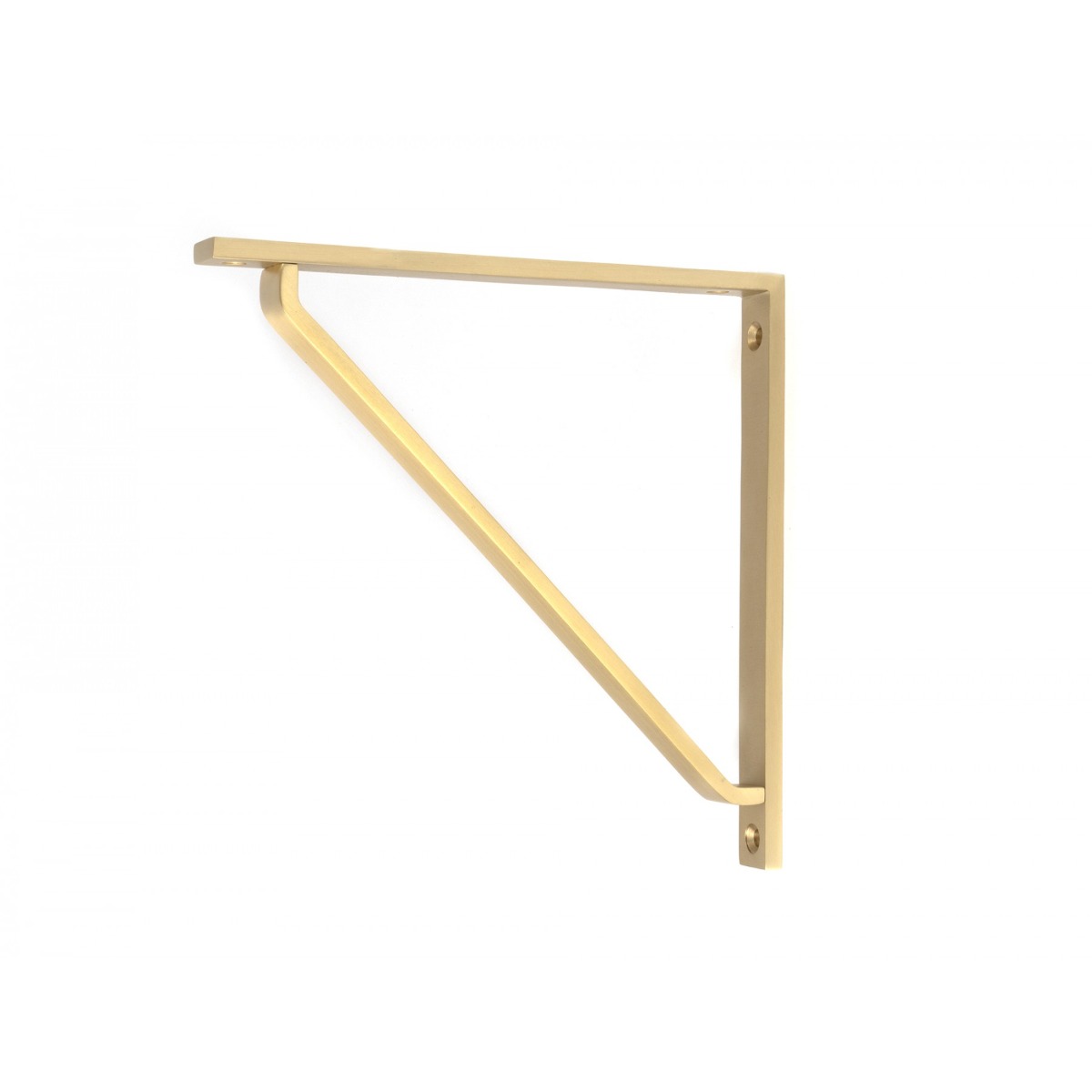 From the Anvil Satin Brass Barton Shelf Bracket 200mm x 200mm 51117