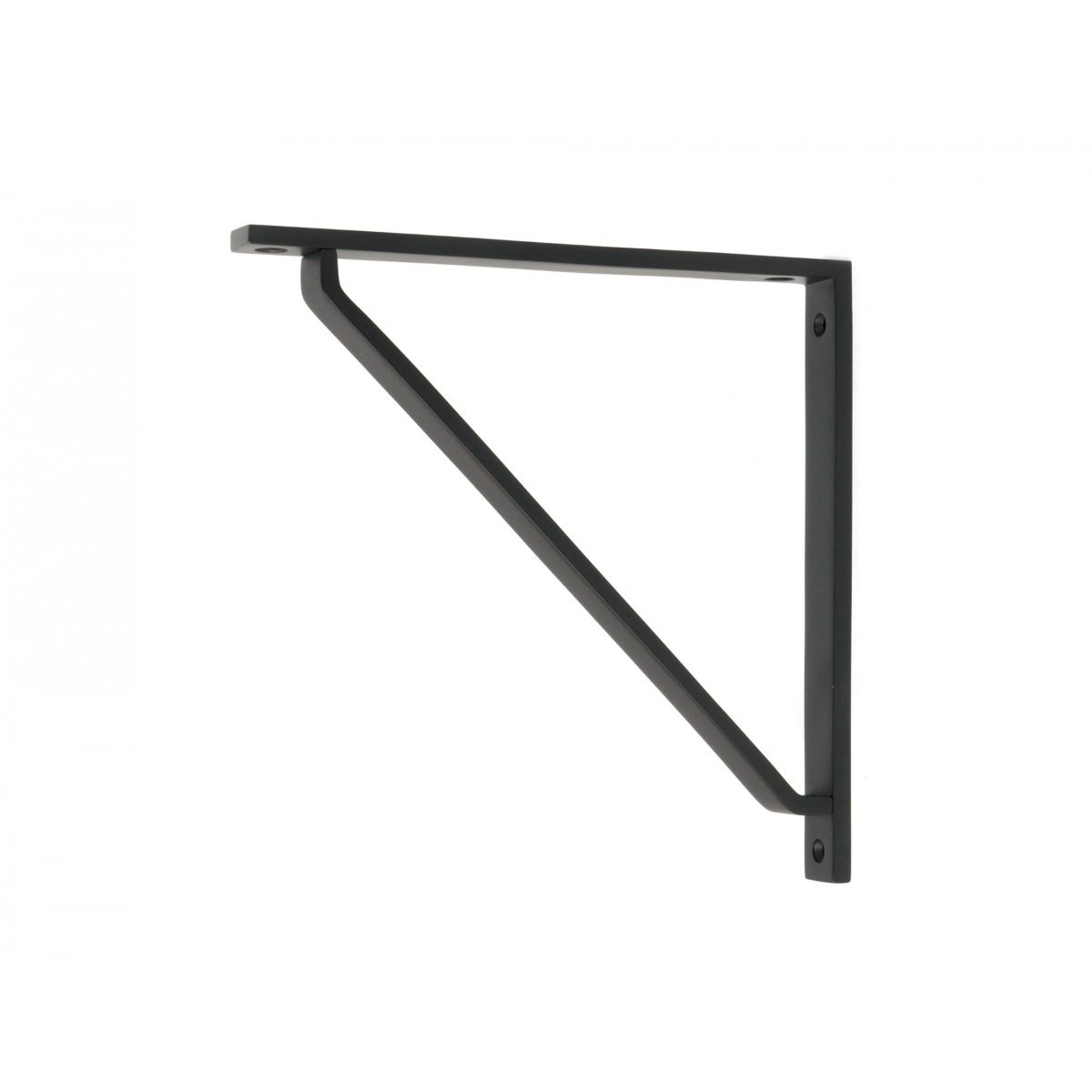 From the Anvil Matt Black Barton Shelf Bracket 200mm x 200mm 51124