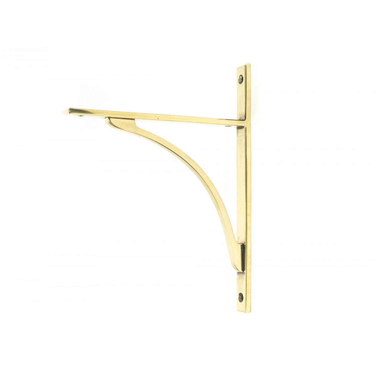 From the Anvil Aged Brass Apperley Shelf Bracket 260mm x 200mm 51126
