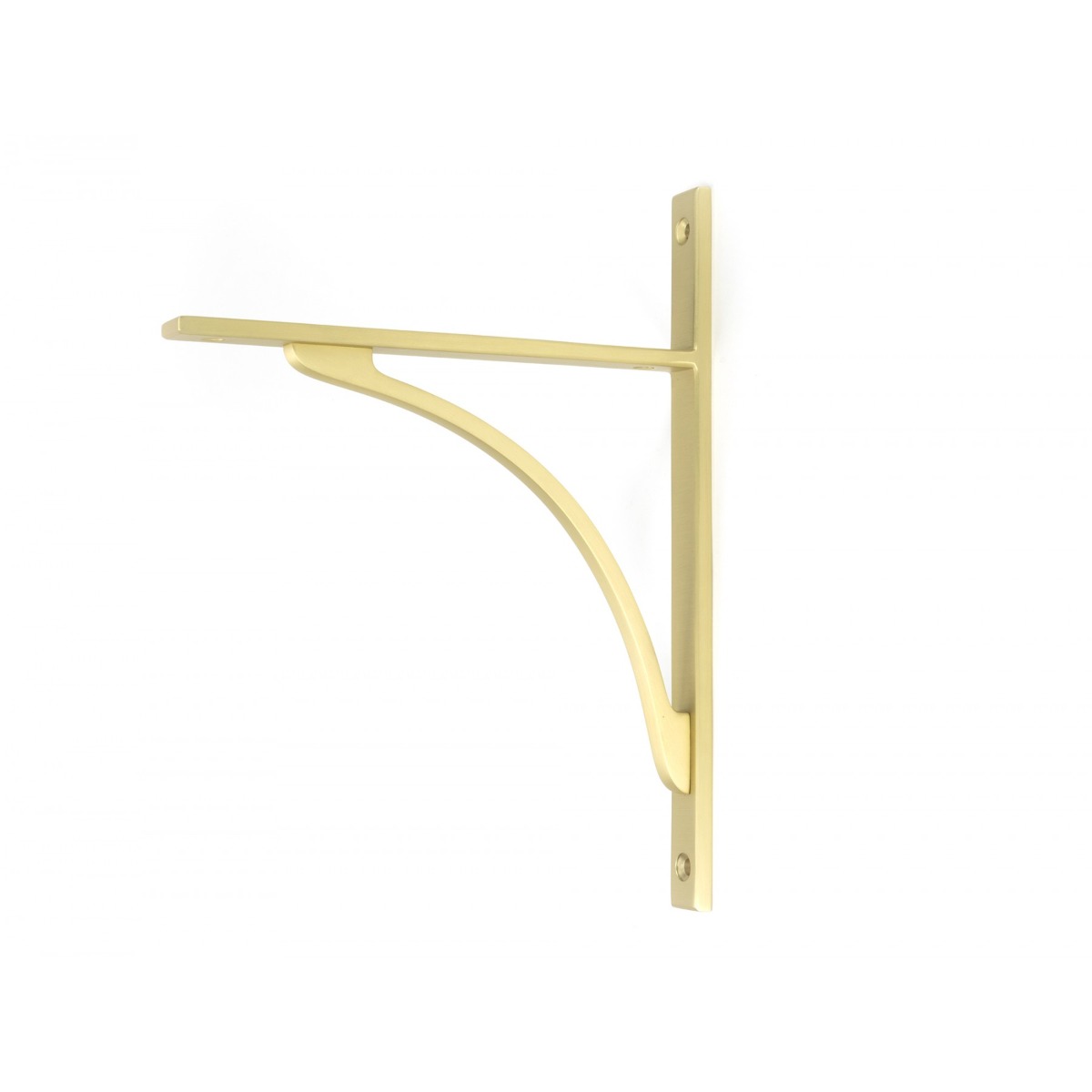 From the Anvil Satin Brass Apperley Shelf Bracket 260mm x 200mm 51127