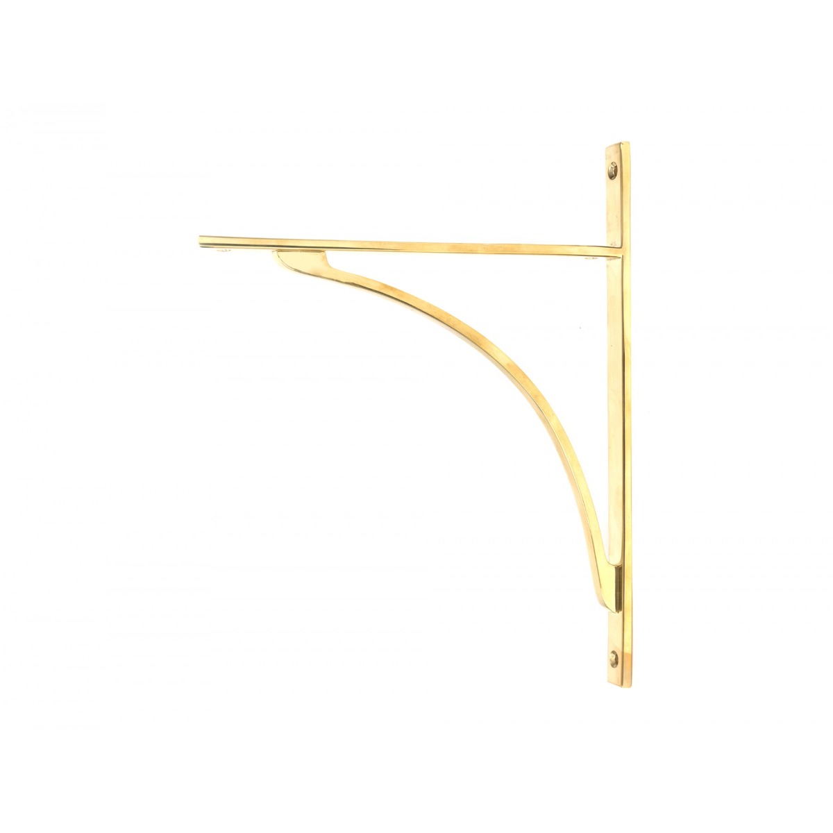 From the Anvil Polished Brass Apperley Shelf Bracket 314mm x 250mm 51135
