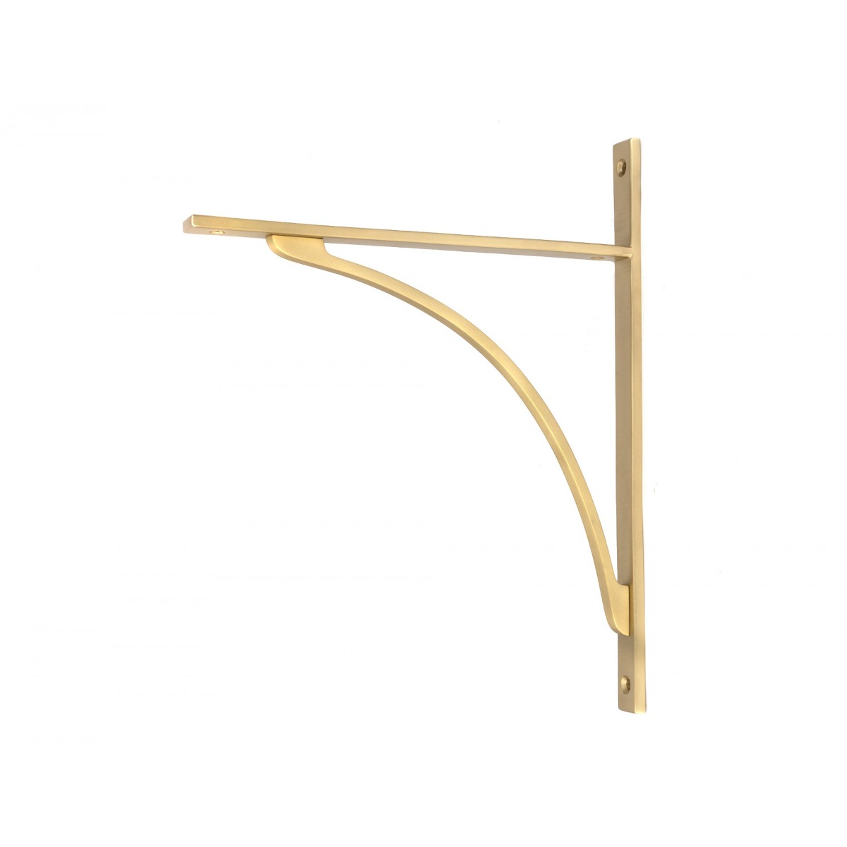 From the Anvil Satin Brass Apperley Shelf Bracket 314mm x 250mm 51137