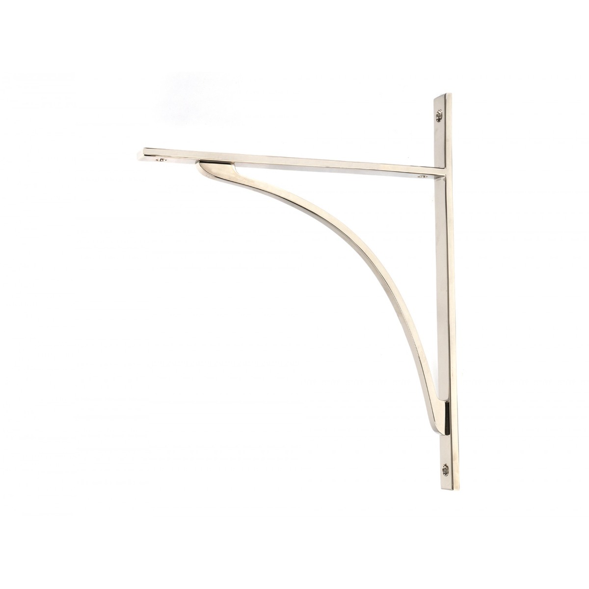 From the Anvil Polished Nickel Apperley Shelf Bracket 314mm x 250mm 51141