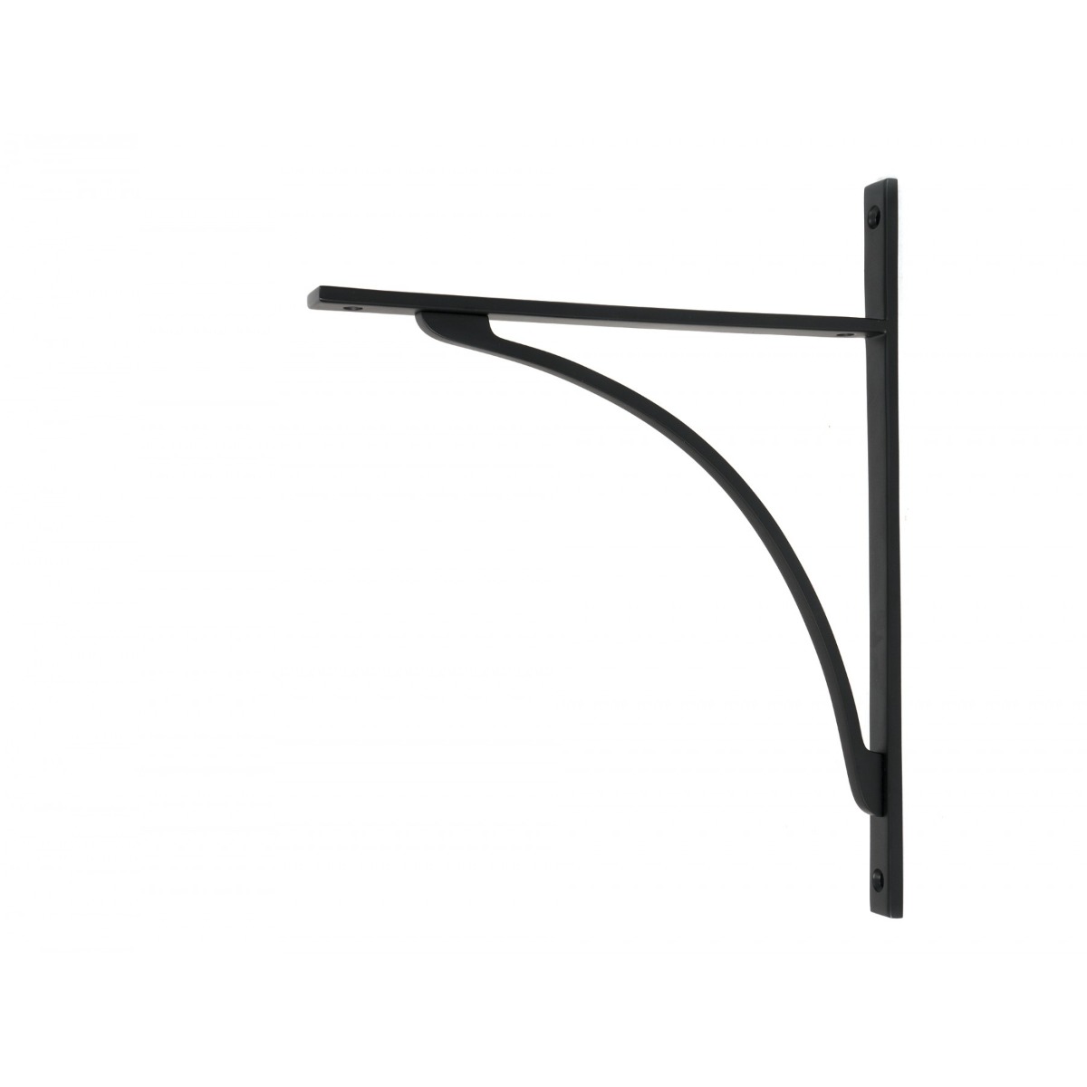 From the Anvil Matt Black Apperley Shelf Bracket 314mm x 250mm 51144
