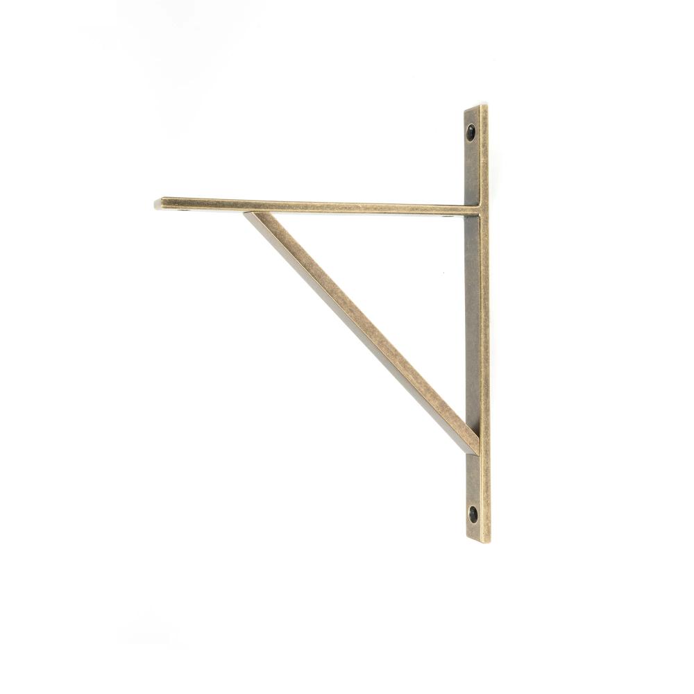 Burnished Brass Chalfont Shelf Bracket 260mm X 200mm From The Anvil