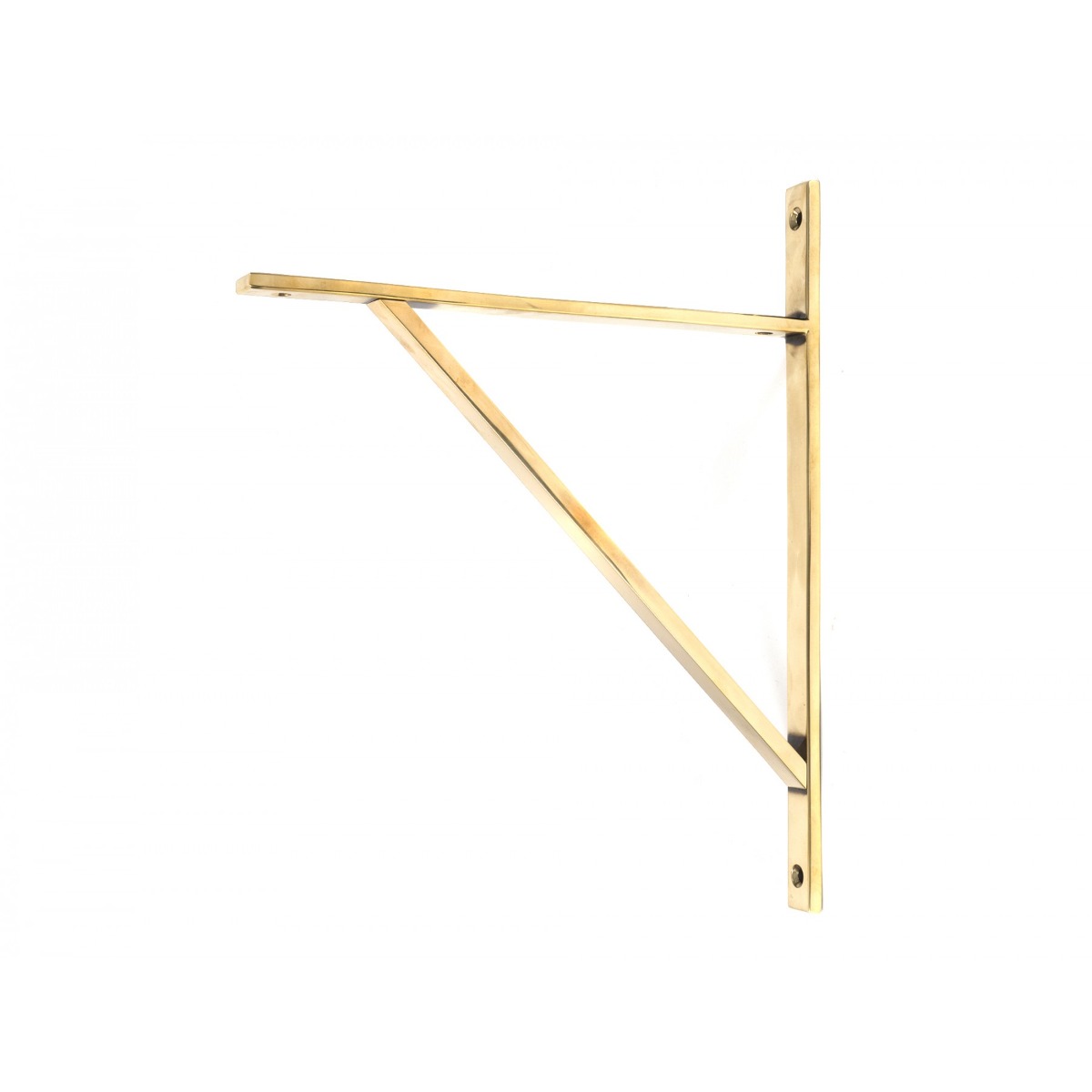 From the Anvil Polished Brass Chalfont Shelf Bracket 314mm x 250mm 51155
