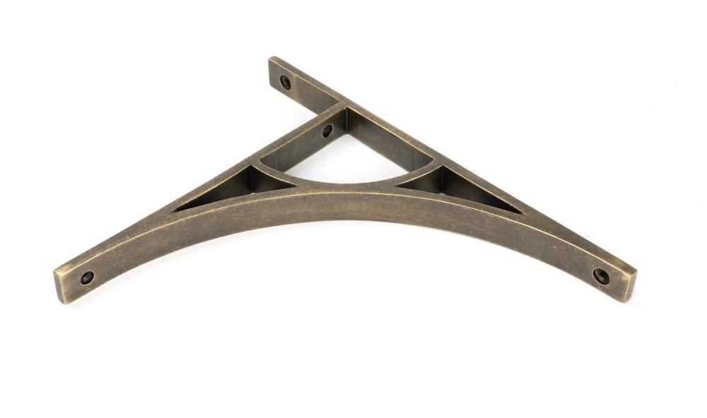 Burnished Brass Tyne Shelf Bracket 260mm X 200mm From The Anvil