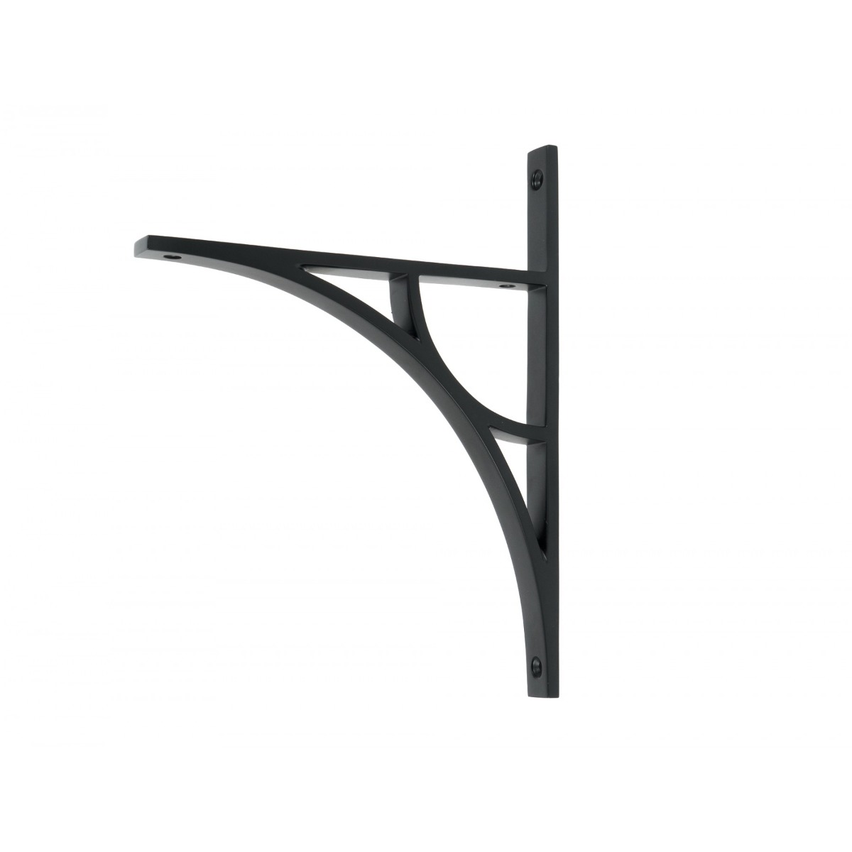 From the Anvil Matt Black Tyne Shelf Bracket 260mm x 200mm 51174
