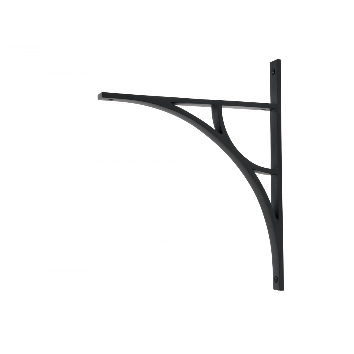From the Anvil Matt Black Tyne Shelf Bracket 314mm x 250mm 51184