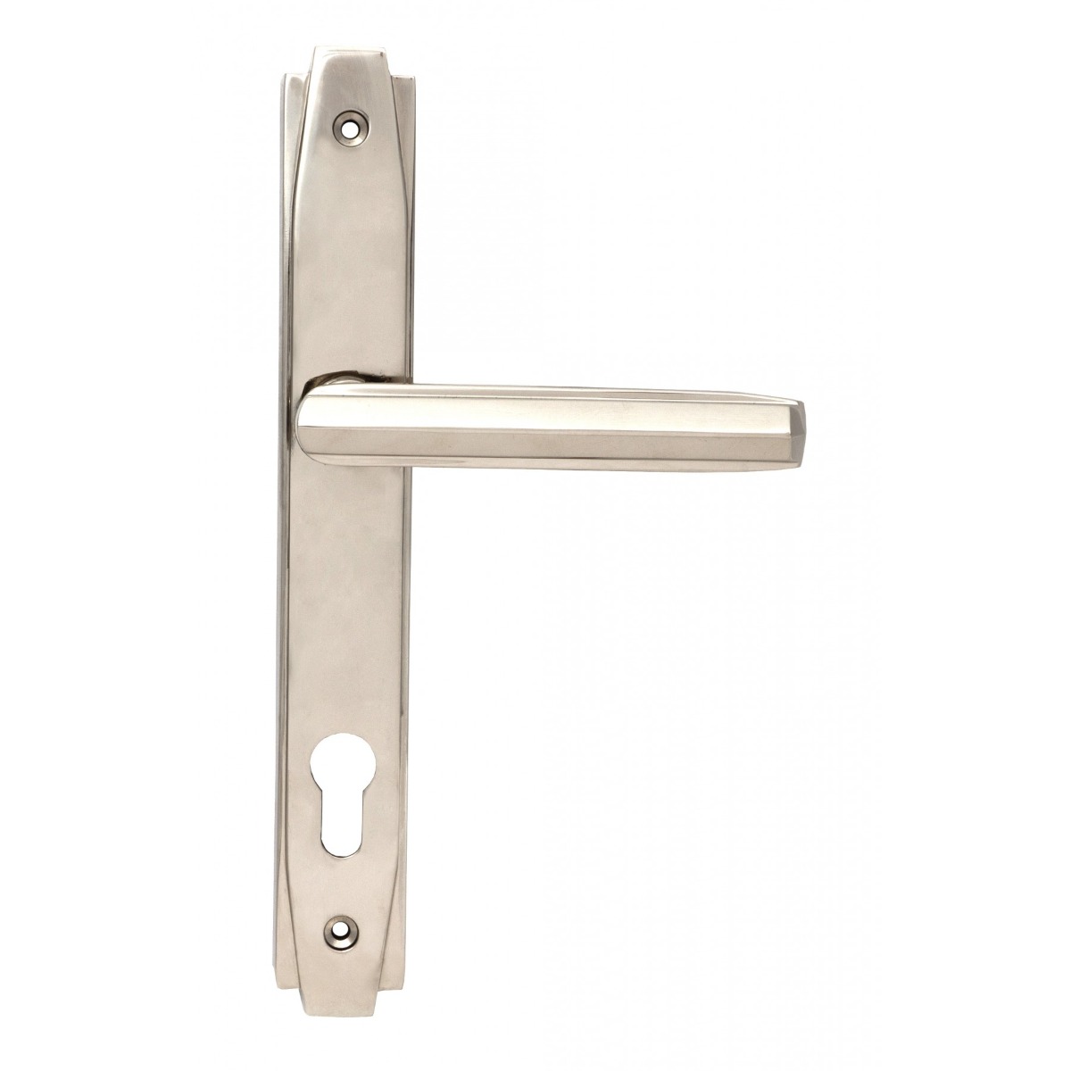 From the Anvil Polished Nickel Art Deco Slimline Lever Espag. Lock Set 51187