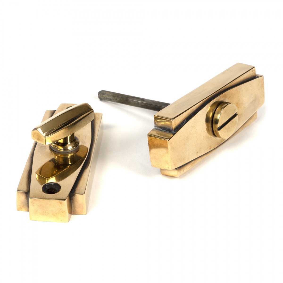 From the Anvil Aged Brass Art Deco Thumbturn 51204