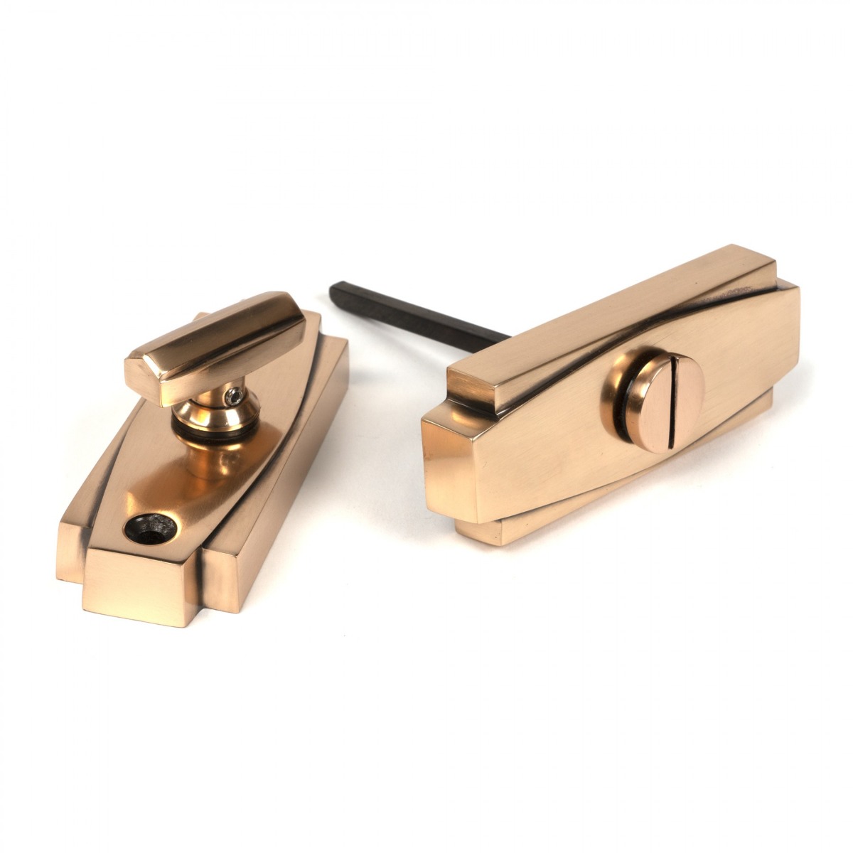 From the Anvil Polished Bronze Art Deco Thumbturn 51208
