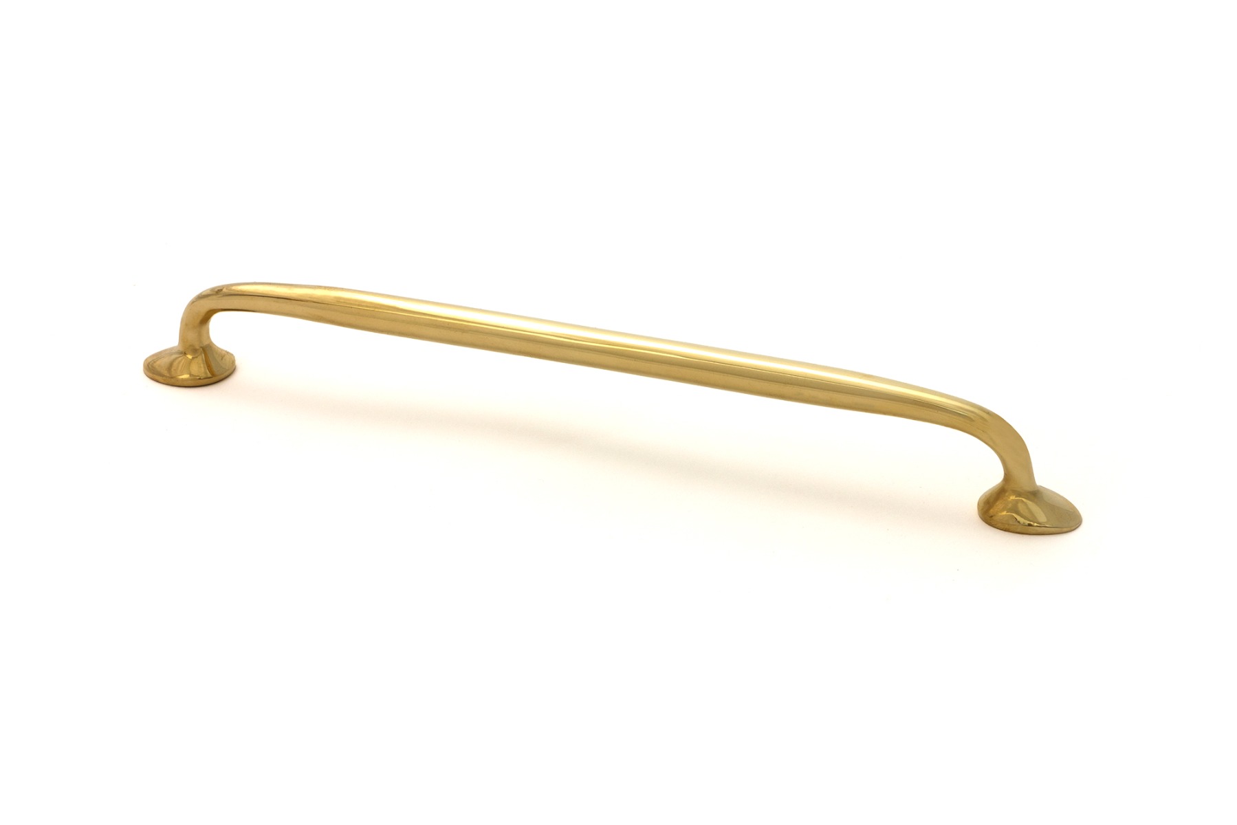Polished Brass Moore Pull Handle Large From The Anvil