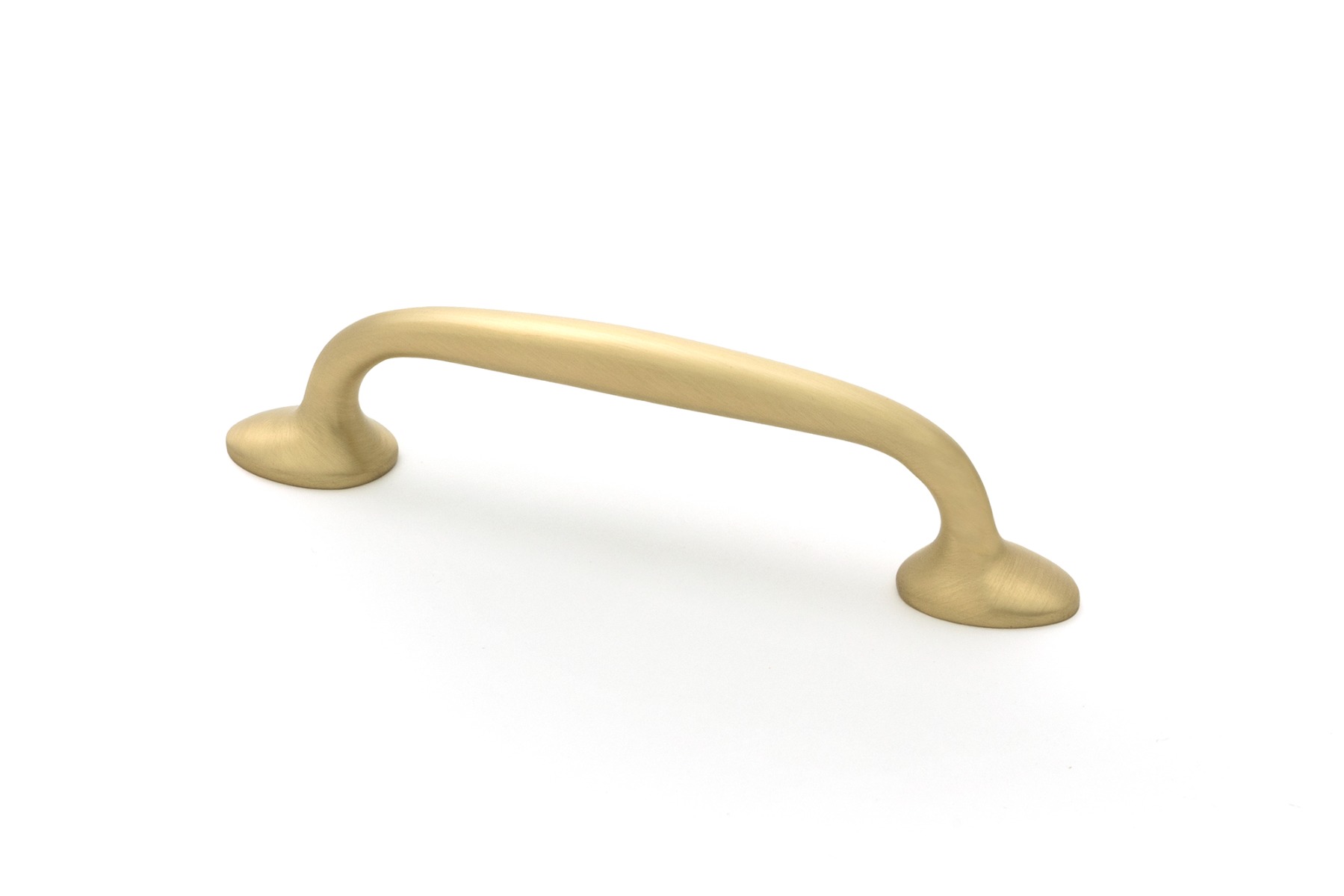 Satin Brass Moore Pull Handle Small From The Anvil