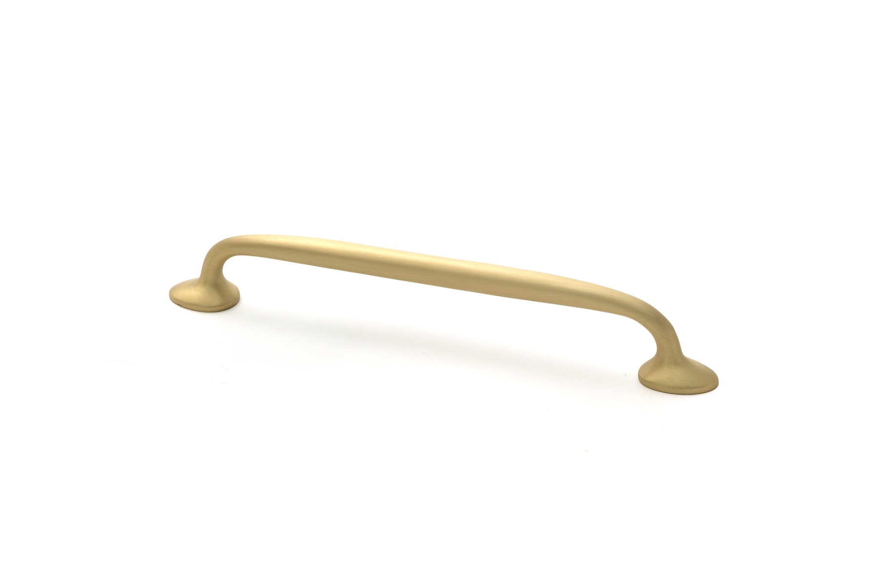 Satin Brass Moore Pull Handle Medium From The Anvil