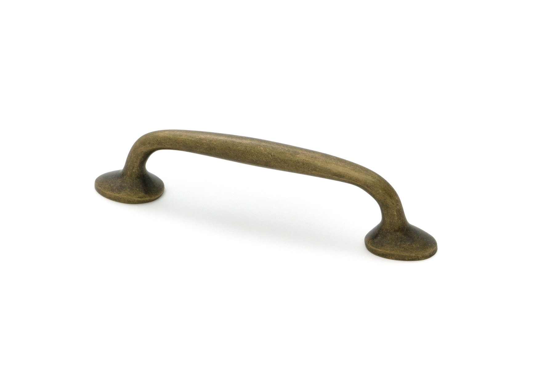 Burnished Brass Moore Pull Handle Small From The Anvil