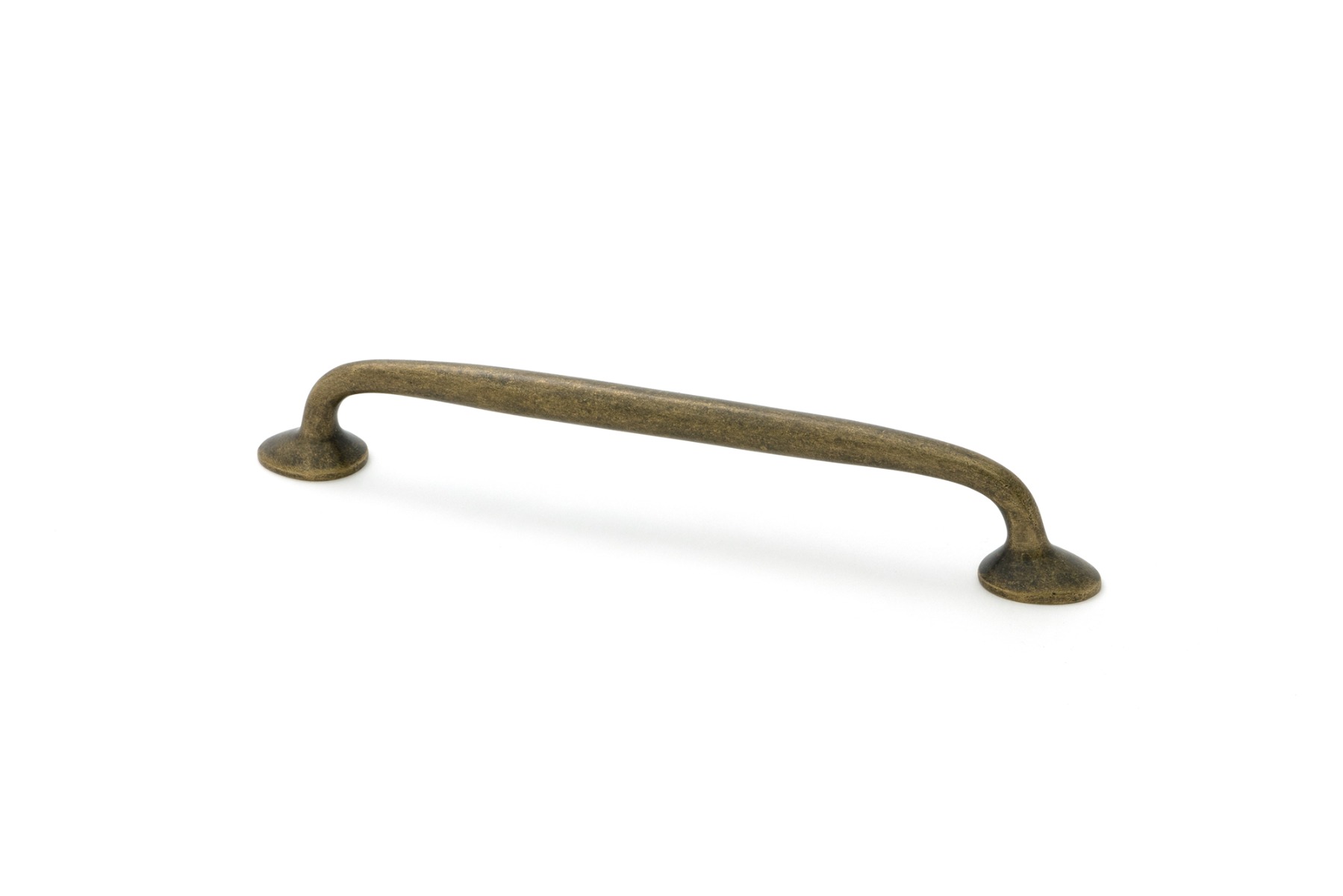Burnished Brass Moore Pull Handle Medium From The Anvil