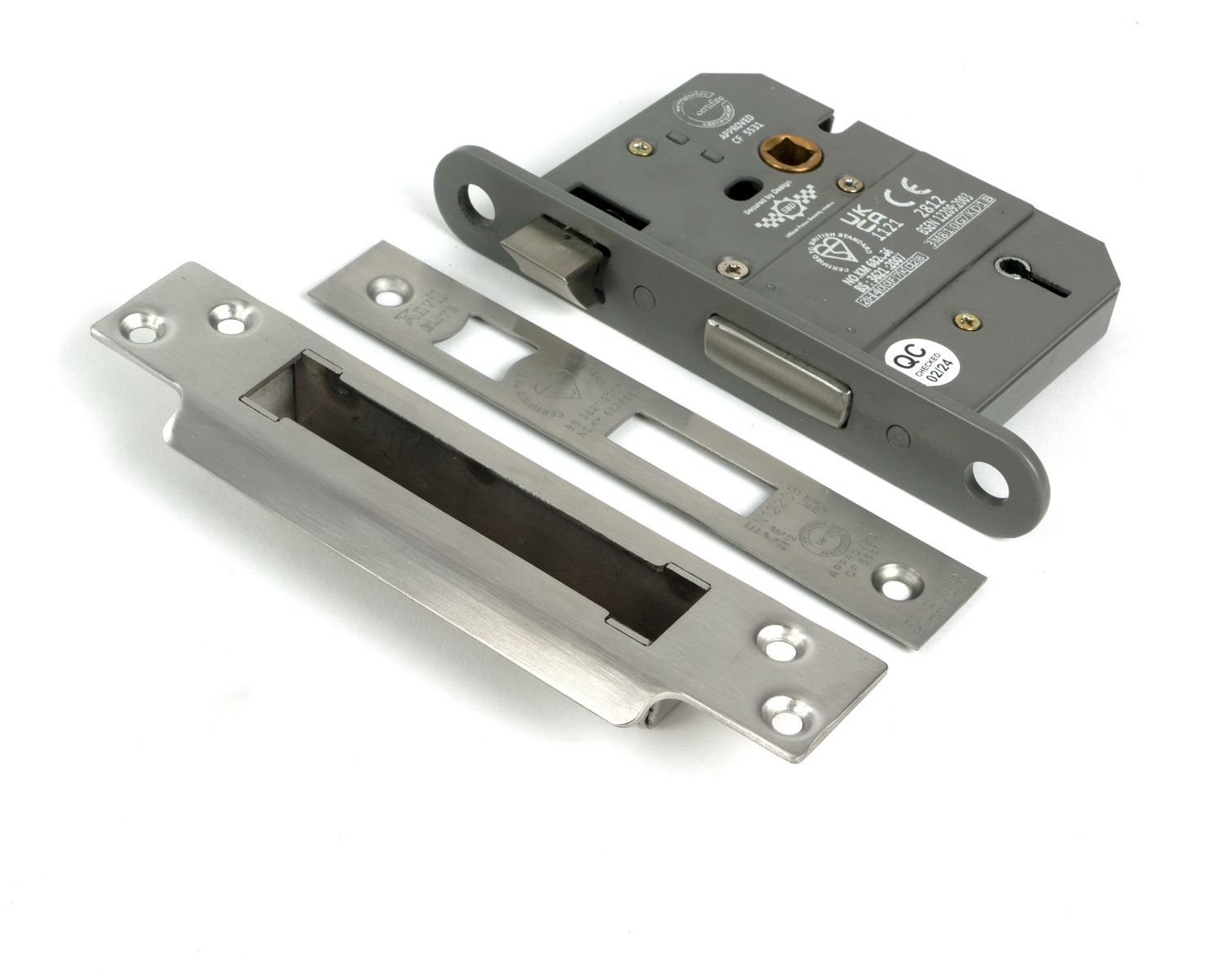Satin Chrome 76mm 5 Lever Bs Sash Lock From The Anvil