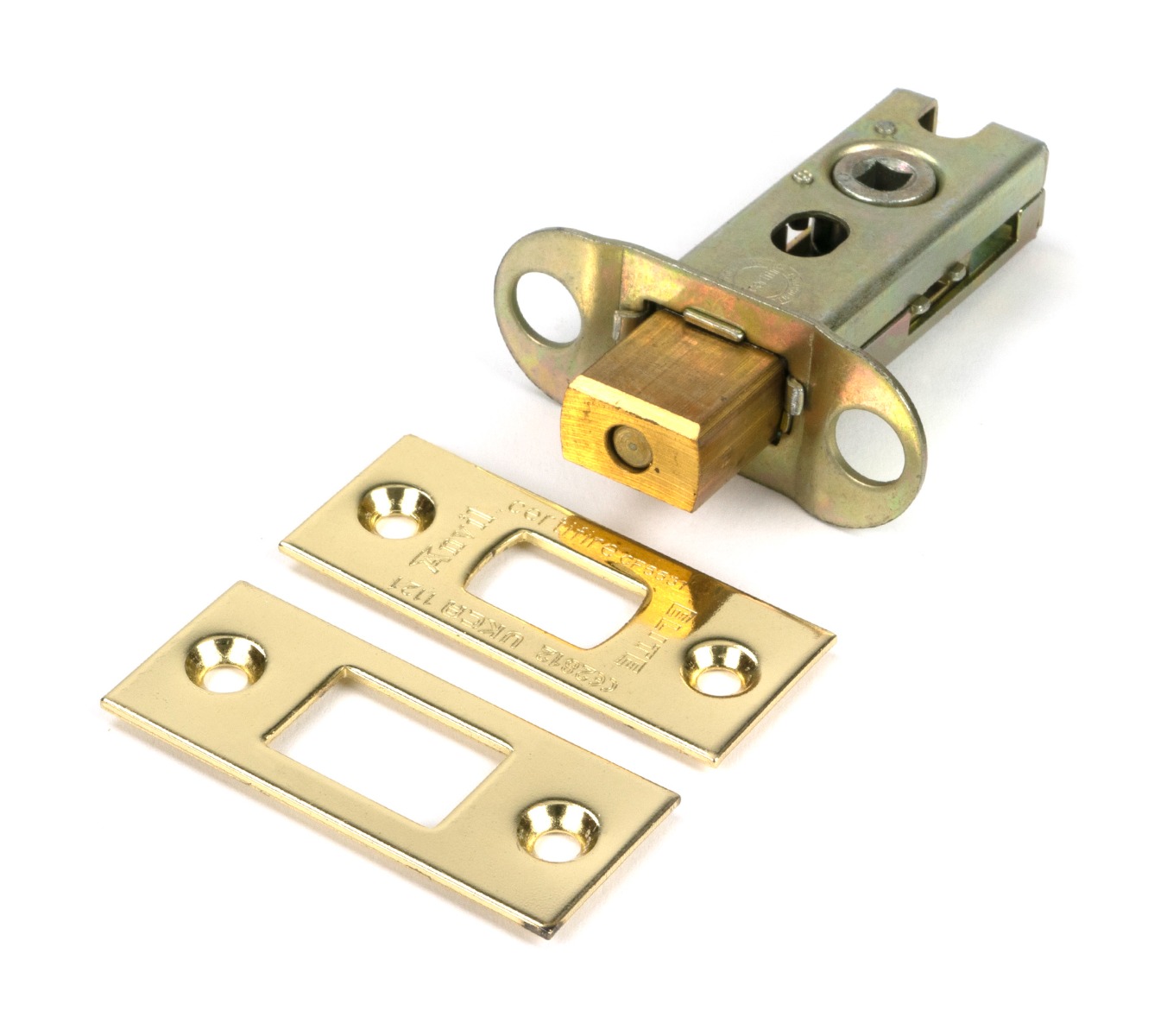 Polished Brass 65mm heavy Duty Tubular Deadbolt From The Anvil