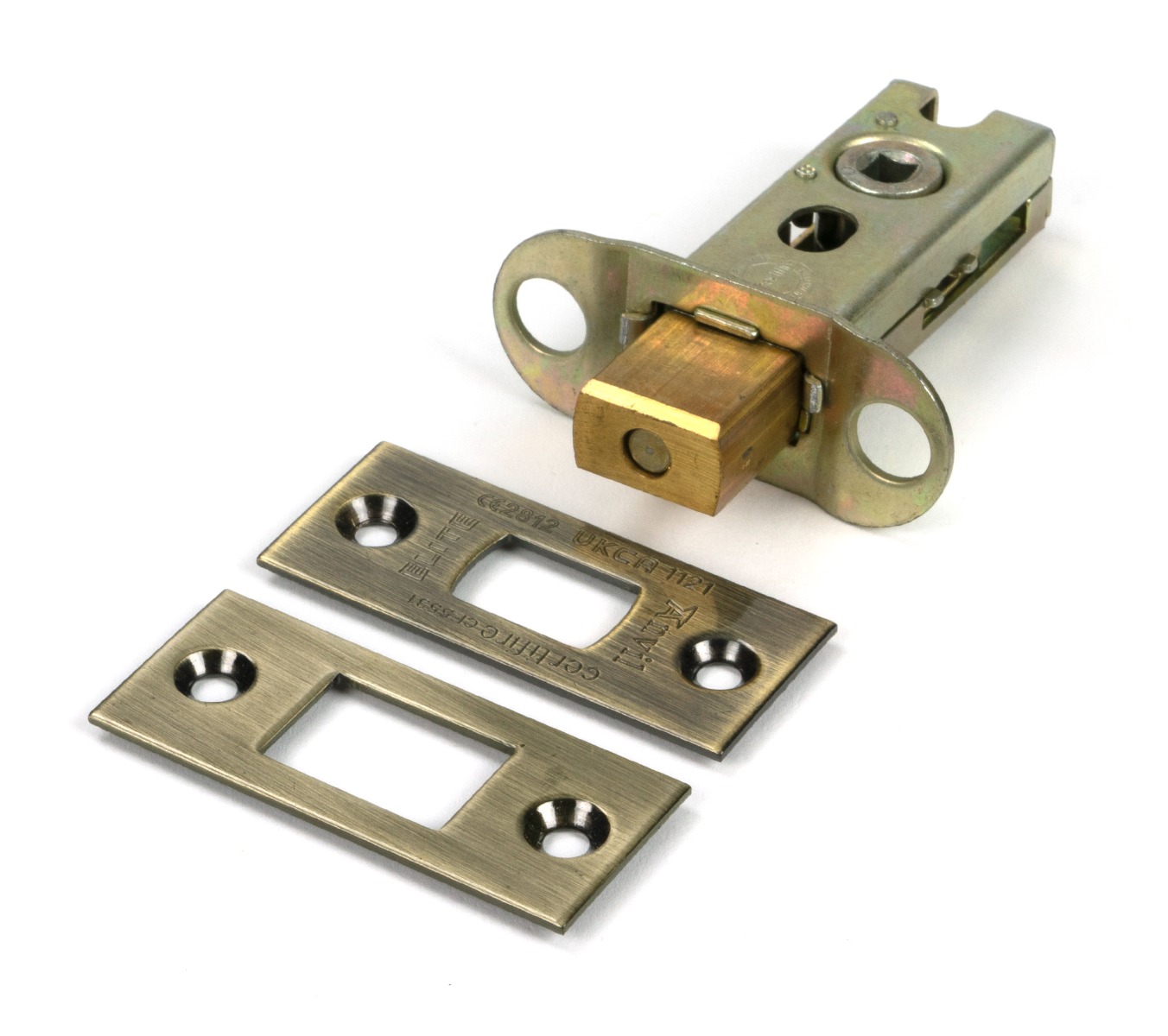 Aged Brass 65mm heavy Duty Tubular Deadbolt From The Anvil