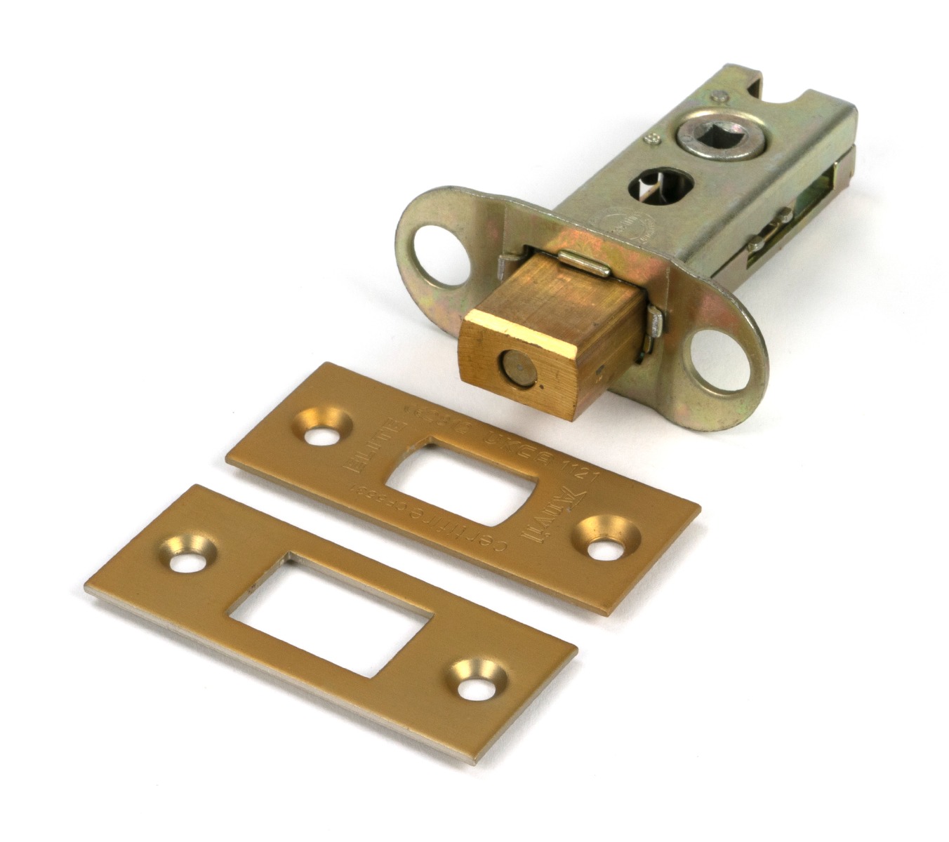 Satin Brass 65mm heavy Duty Tubular Deadbolt From The Anvil