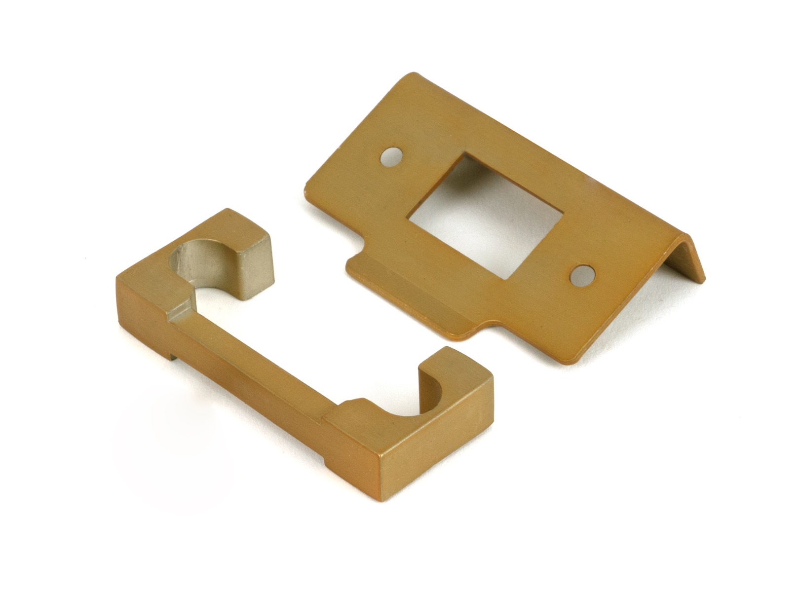 Polished Chrome 13mm door Rebate Kit For Deadbolt From The Anvil