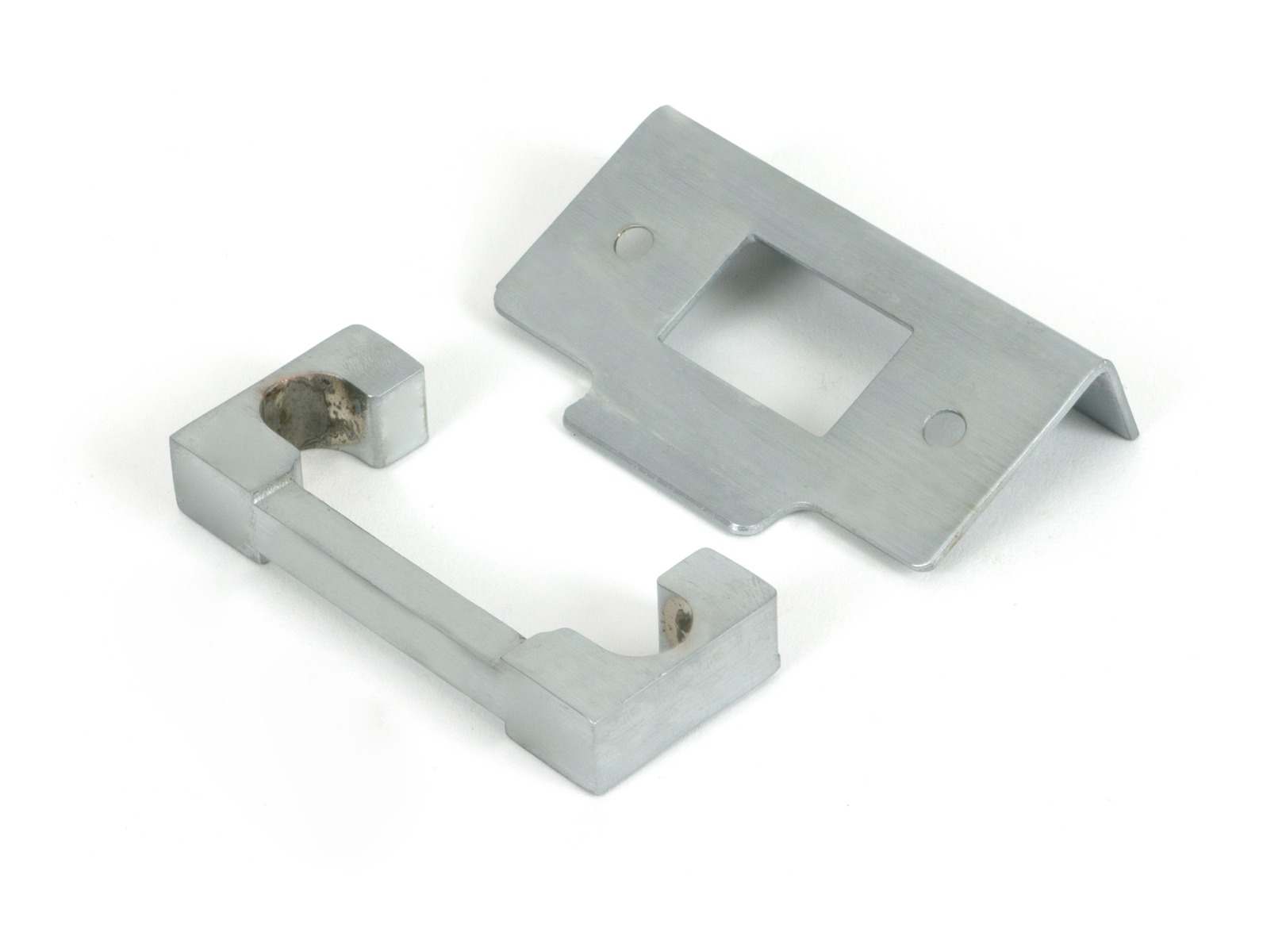Satin Chrome 13mm door Rebate Kit For Deadbolt From The Anvil