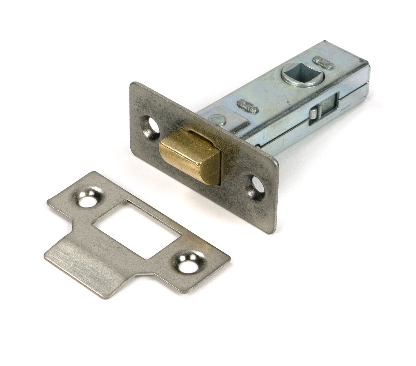 Pewter 65mm tubular Mortice Latch From The Anvil