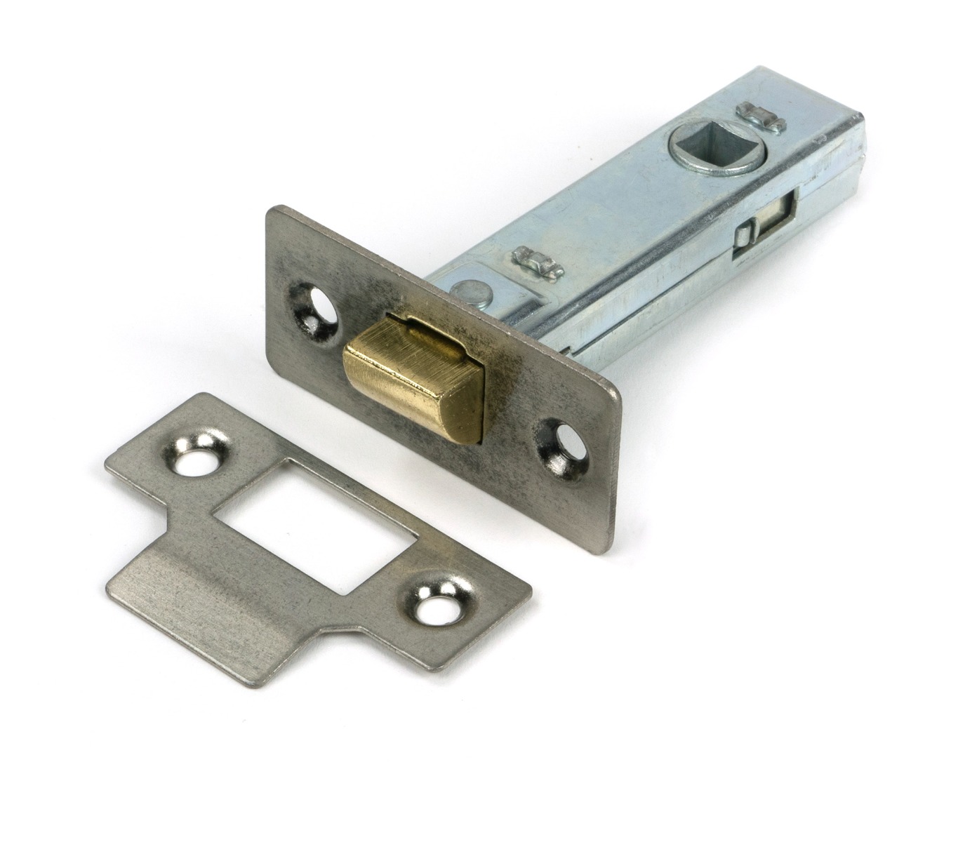 Pewter 76mm Tubular Mortice Latch From The Anvil