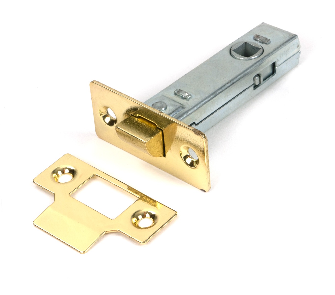 Polished Brass 76mm Tubular Mortice Latch From The Anvil