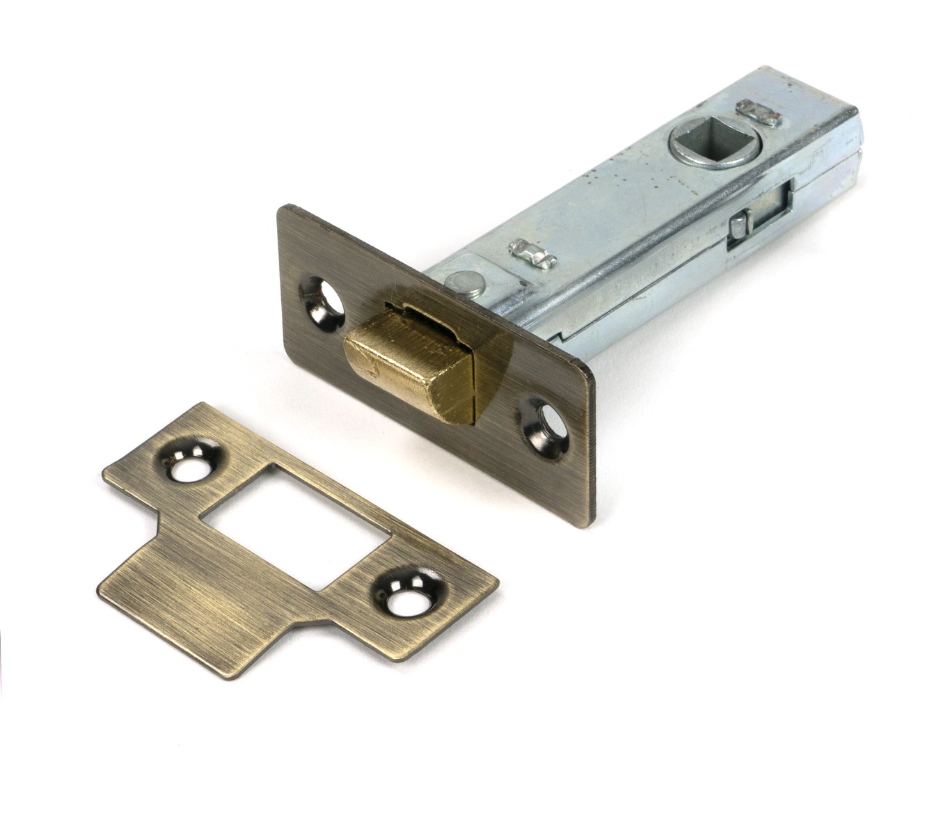 Aged Brass 76mm Tubular Mortice Latch From The Anvil