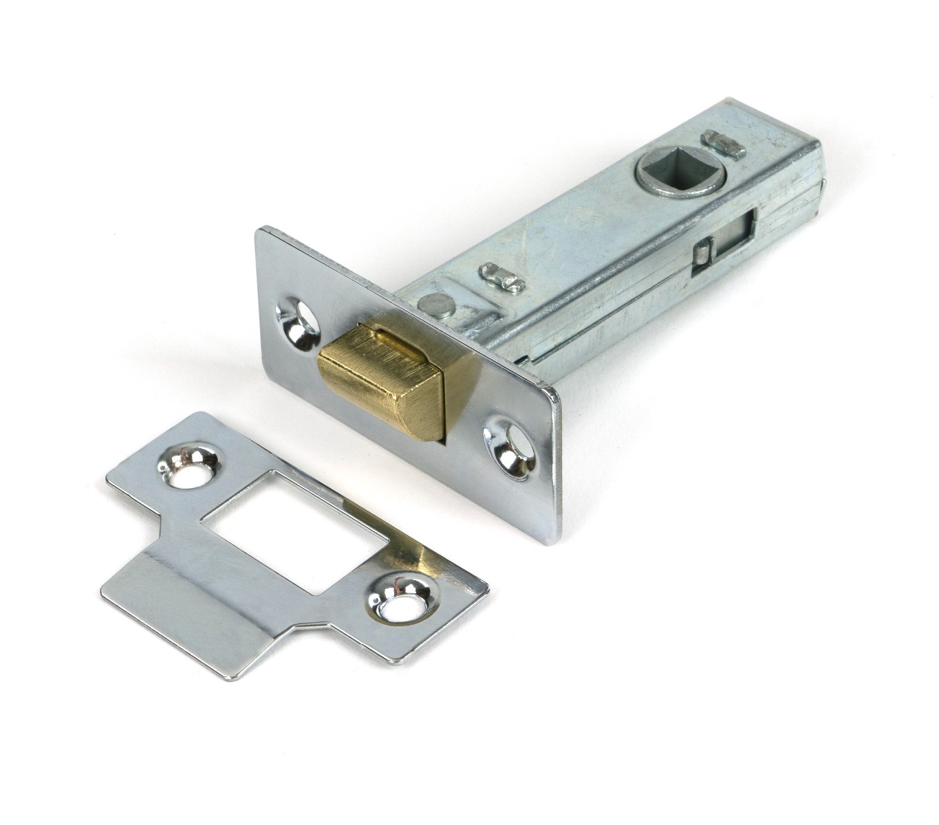 Polished Chrome 76mm Tubular Mortice Latch From The Anvil