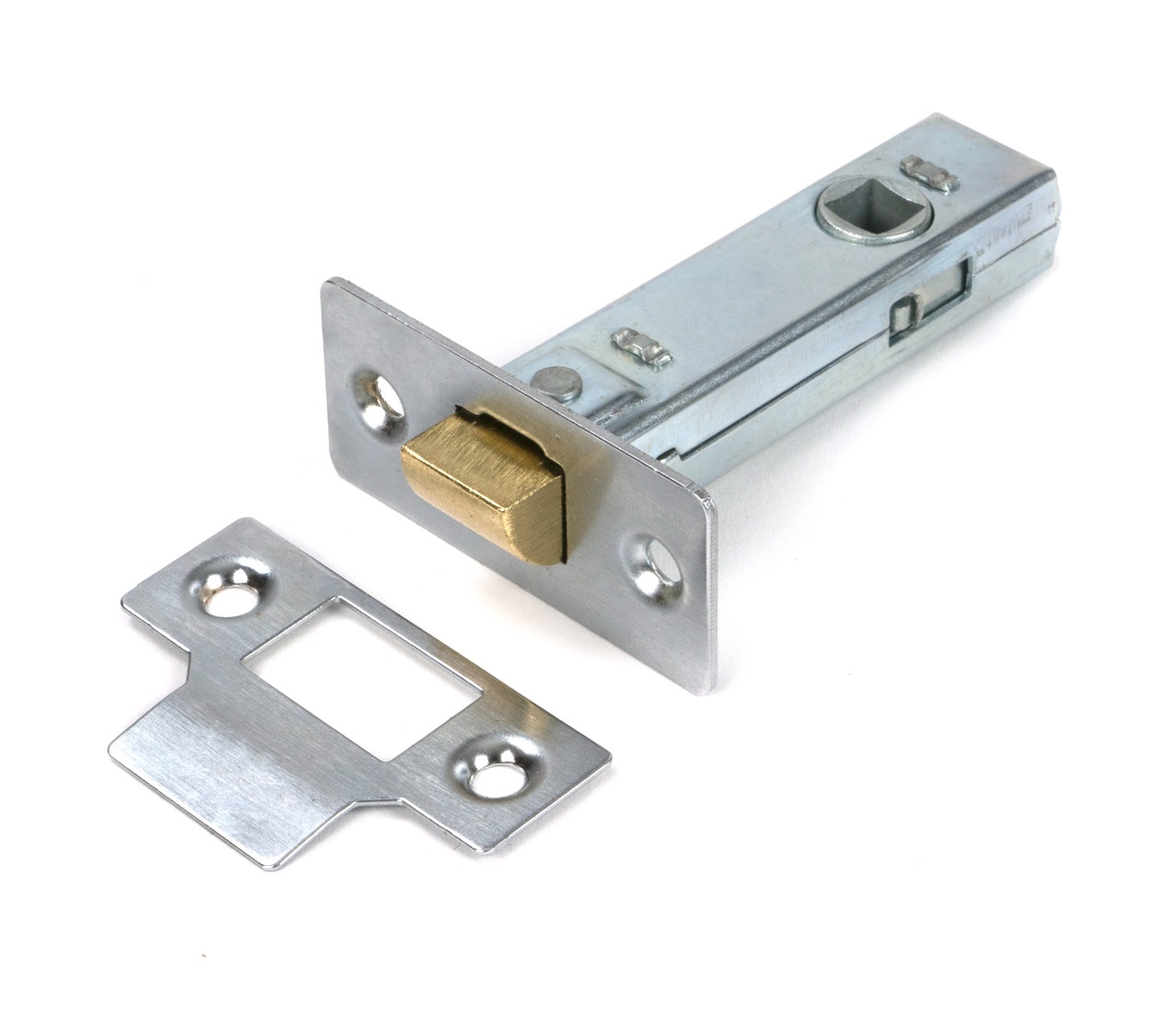 Satin Chrome 76mm Tubular Mortice Latch From The Anvil