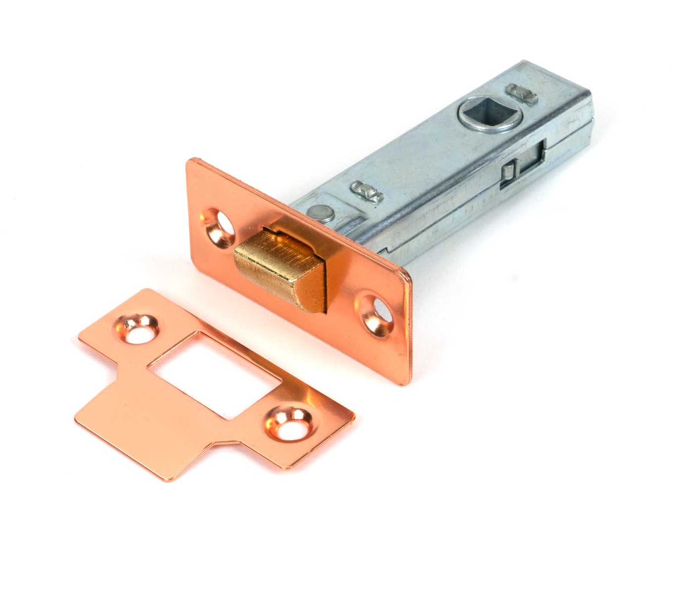 Polished Bronze 76mm Tubular Mortice Latch From The Anvil